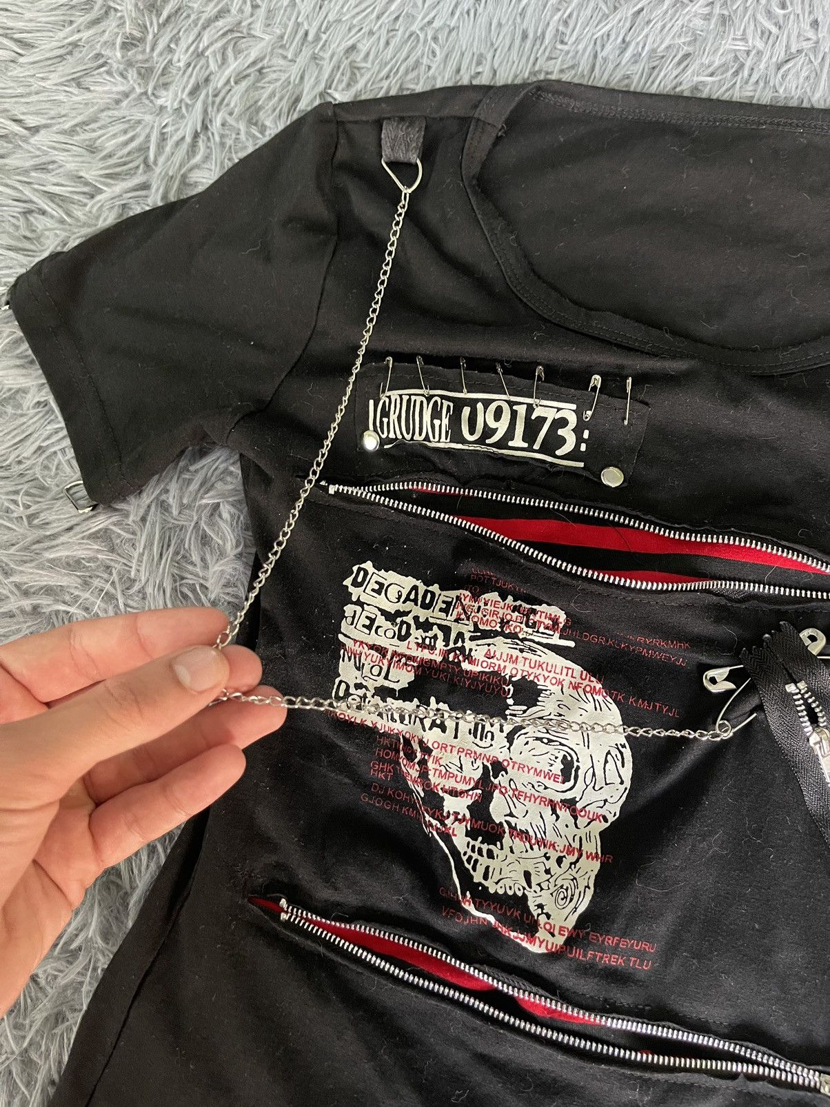 Japanese Brand × Vintage Y2K vintage avant garde punk goth emo bondage t-shirt Size S / US 4 / IT 40 - 3 Thumbnail