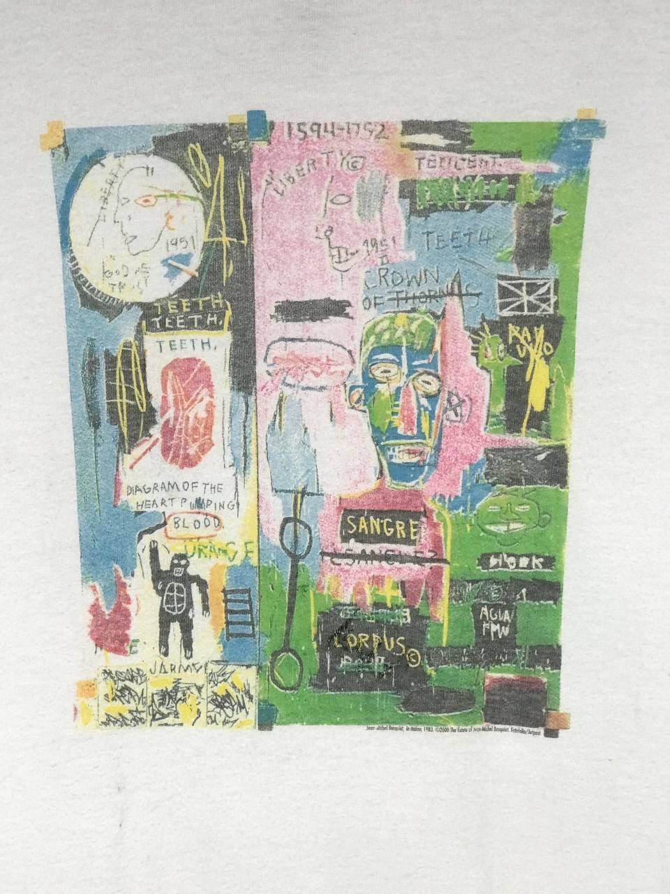 Vintage Vintage rare Jean Michael Basquiat portfolio art at Italian Size US M / EU 48-50 / 2 - 3 Thumbnail