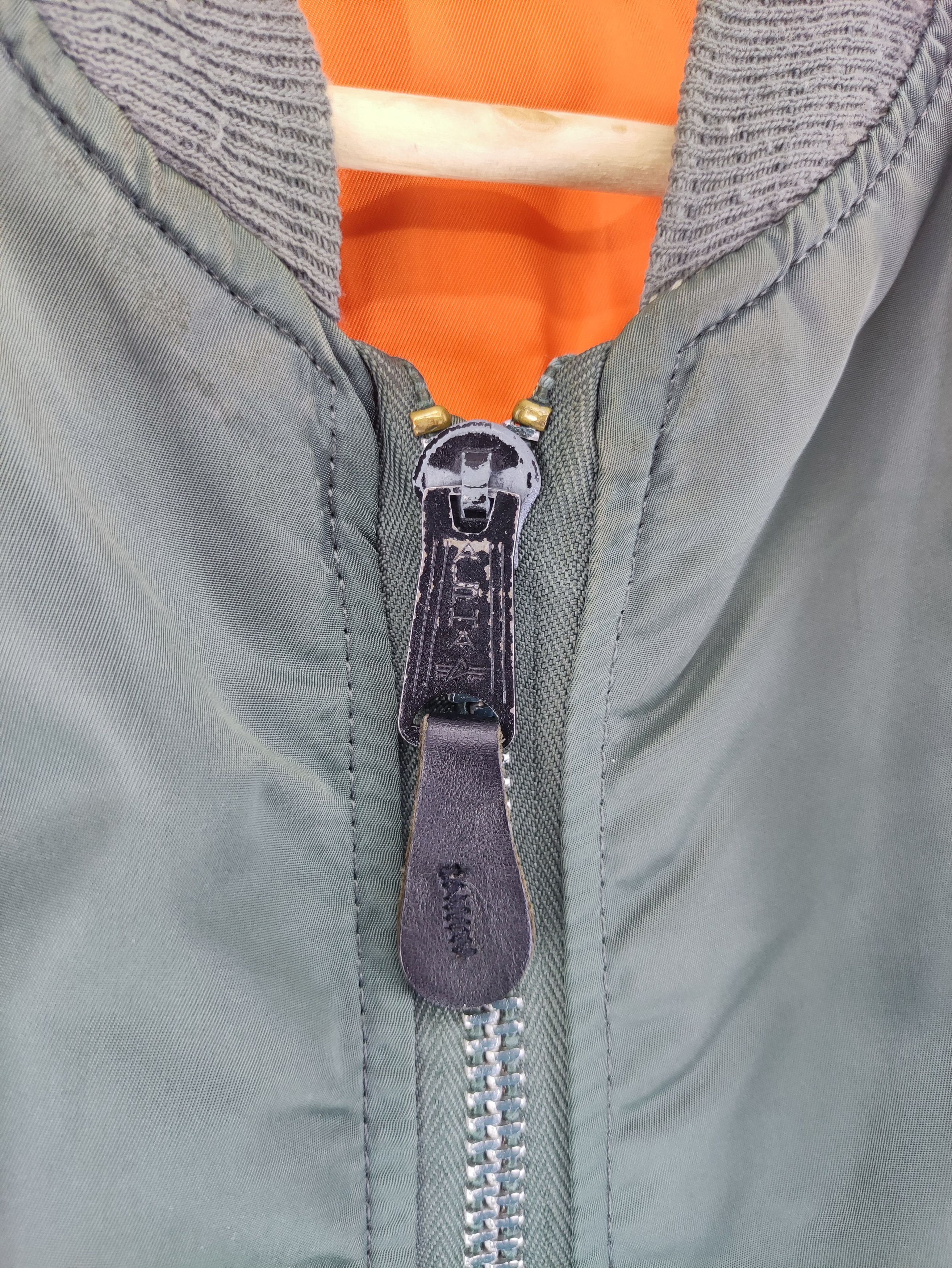 Alpha Industries Vintage Alpha Industries Bomber Jacket Zipper Size US L / EU 52-54 / 3 - 4 Thumbnail