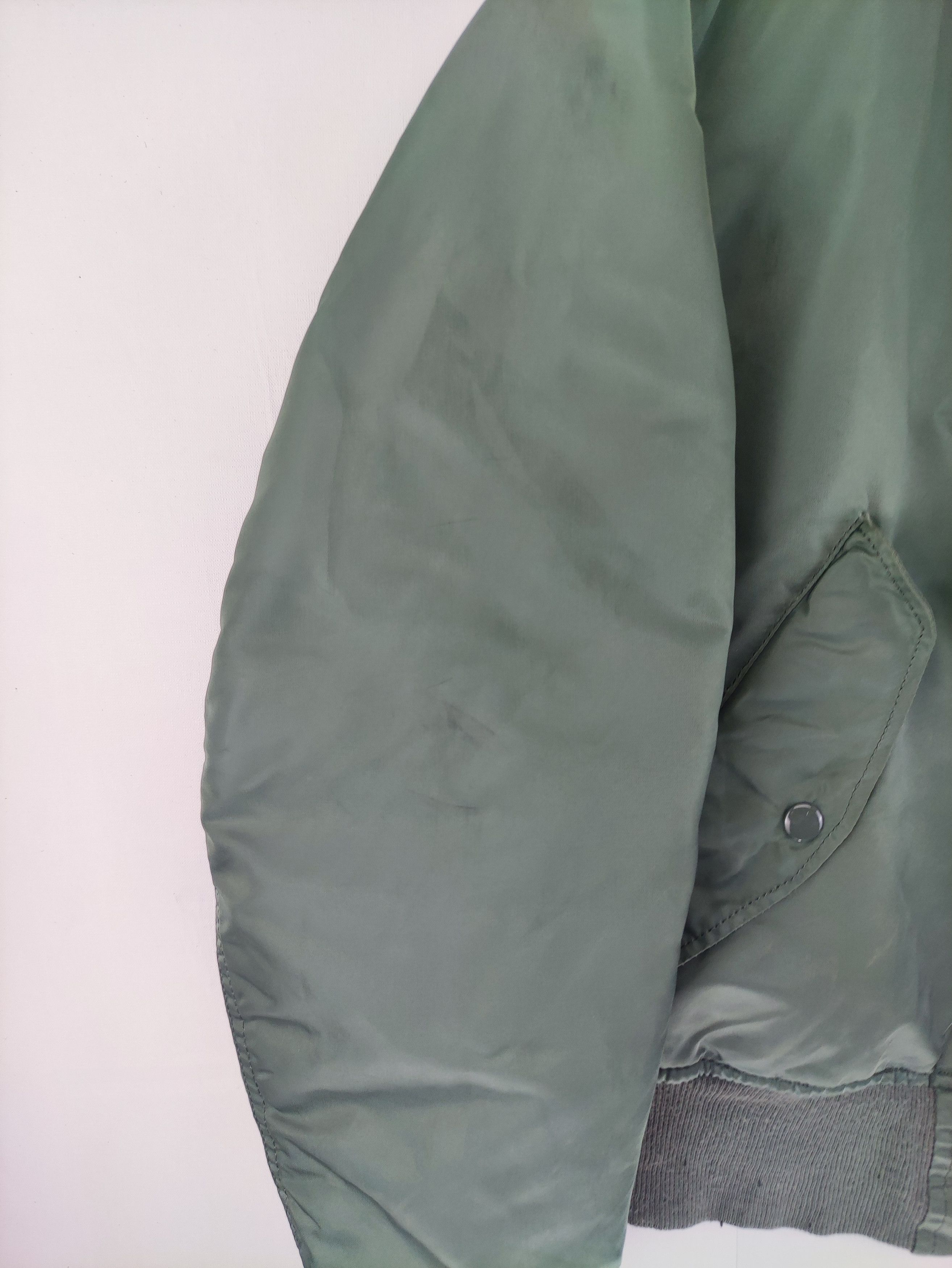 Alpha Industries Vintage Alpha Industries Bomber Jacket Zipper Size US L / EU 52-54 / 3 - 2 Thumbnail