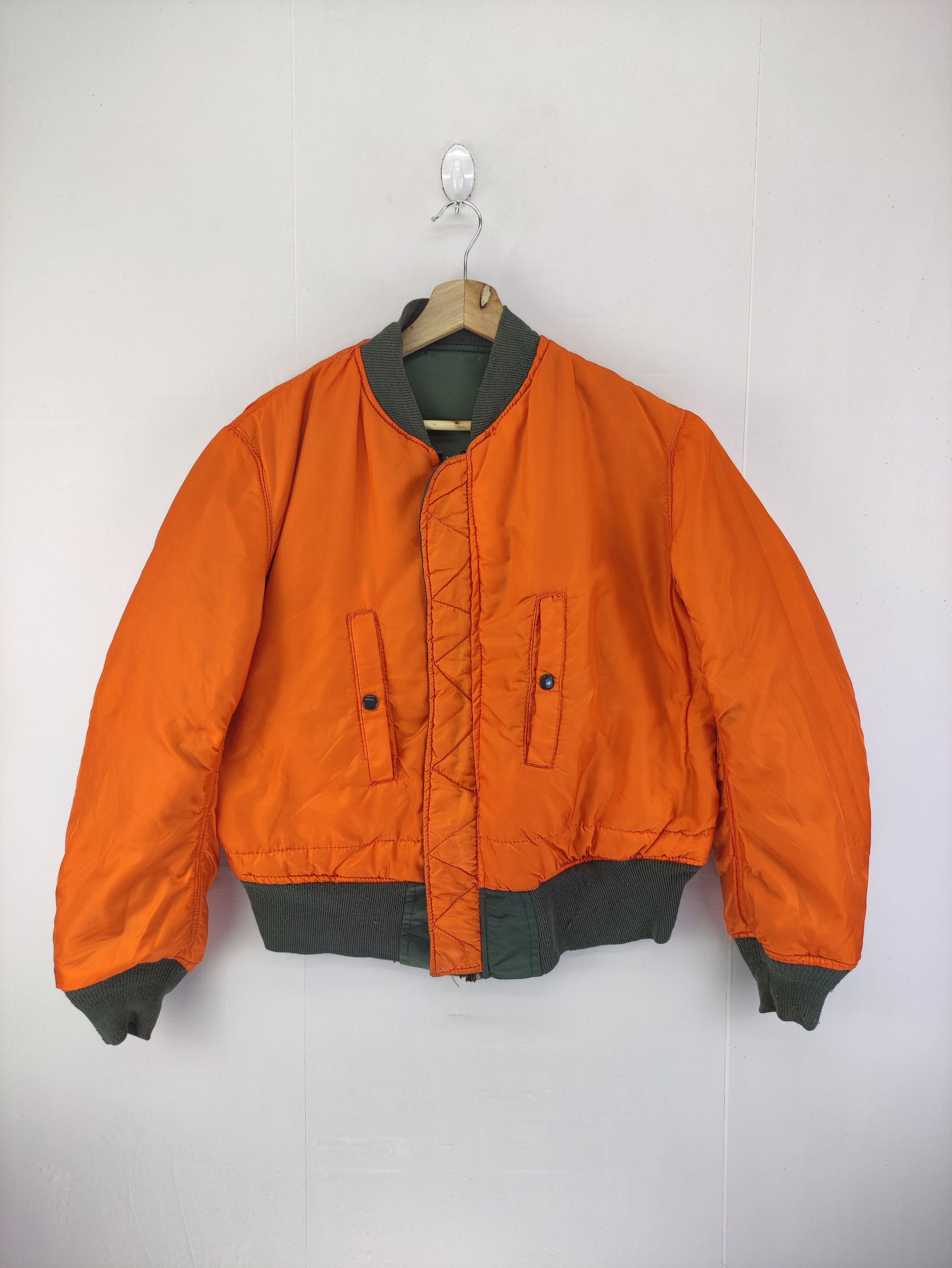 Alpha Industries Vintage Alpha Industries Bomber Jacket Zipper Size US L / EU 52-54 / 3 - 9 Thumbnail
