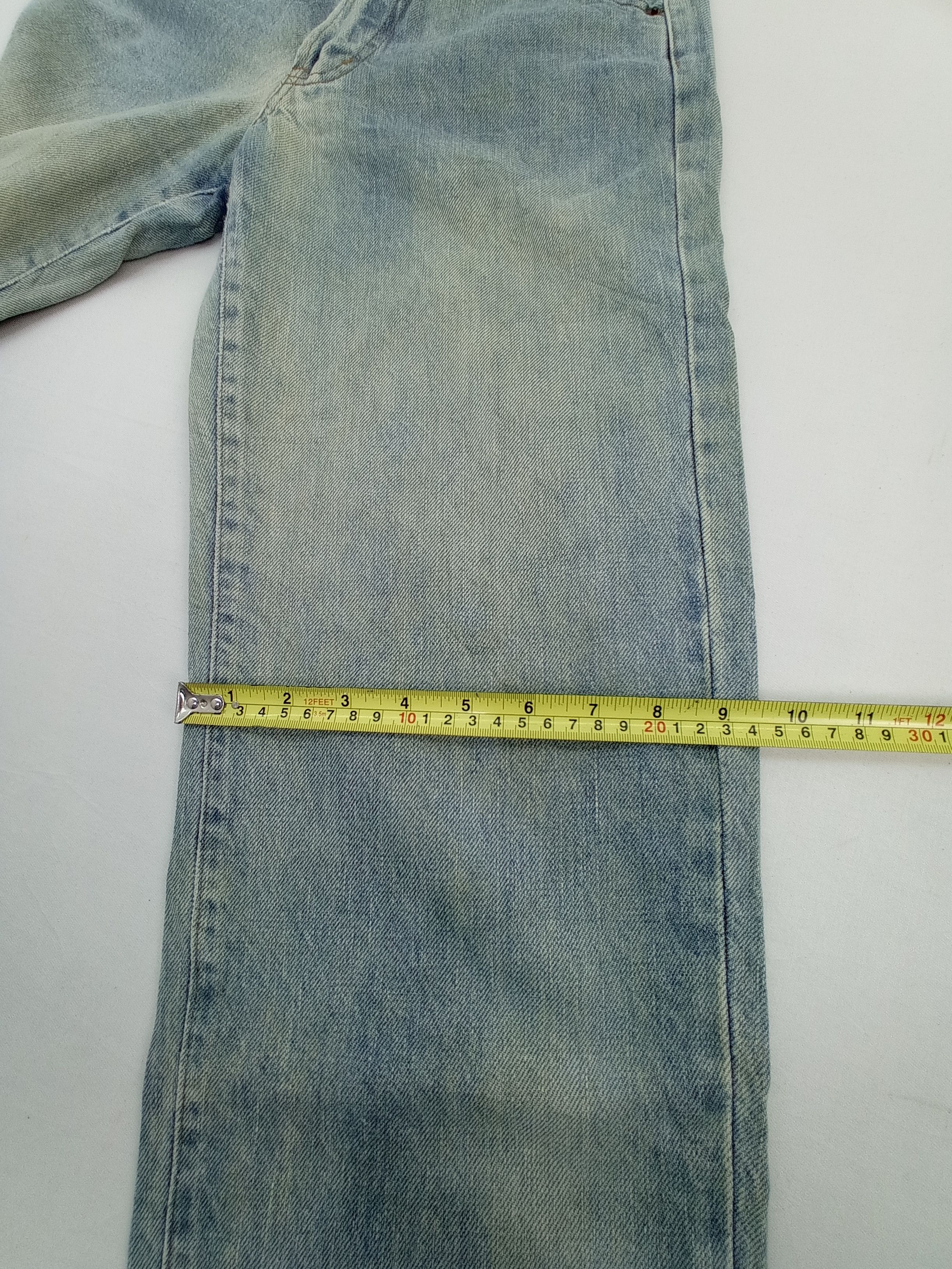 Japanese Brand Vintage Volume Faded Denim Pants Size US 26 / EU 42 - 17 Thumbnail
