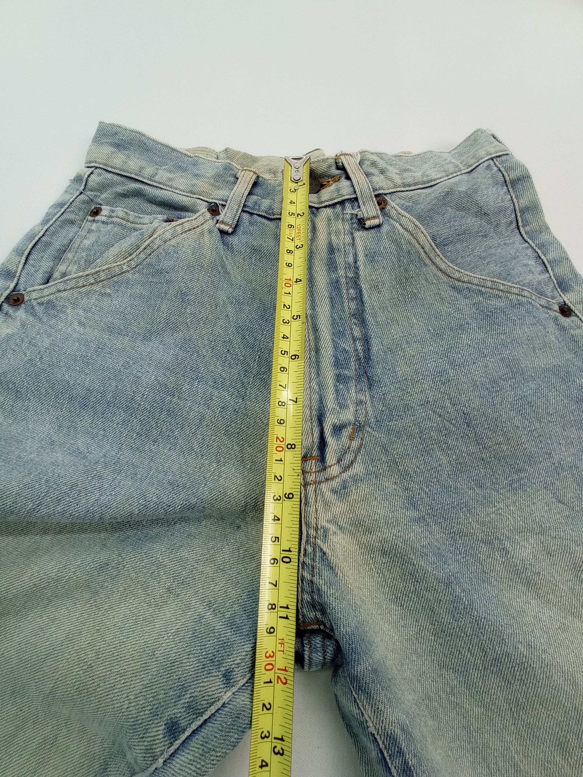 Japanese Brand Vintage Volume Faded Denim Pants Size US 26 / EU 42 - 15 Thumbnail