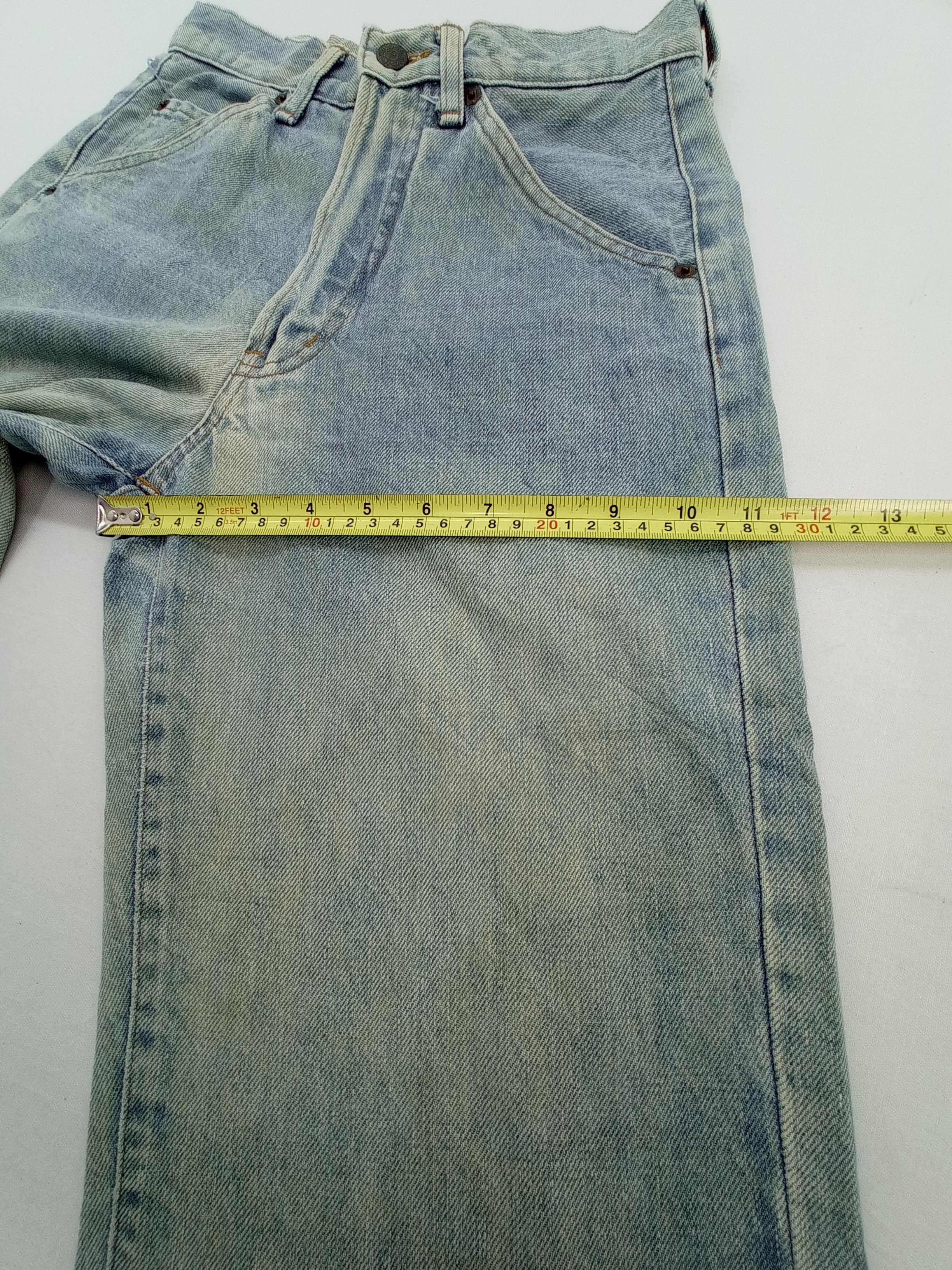 Japanese Brand Vintage Volume Faded Denim Pants Size US 26 / EU 42 - 18 Thumbnail