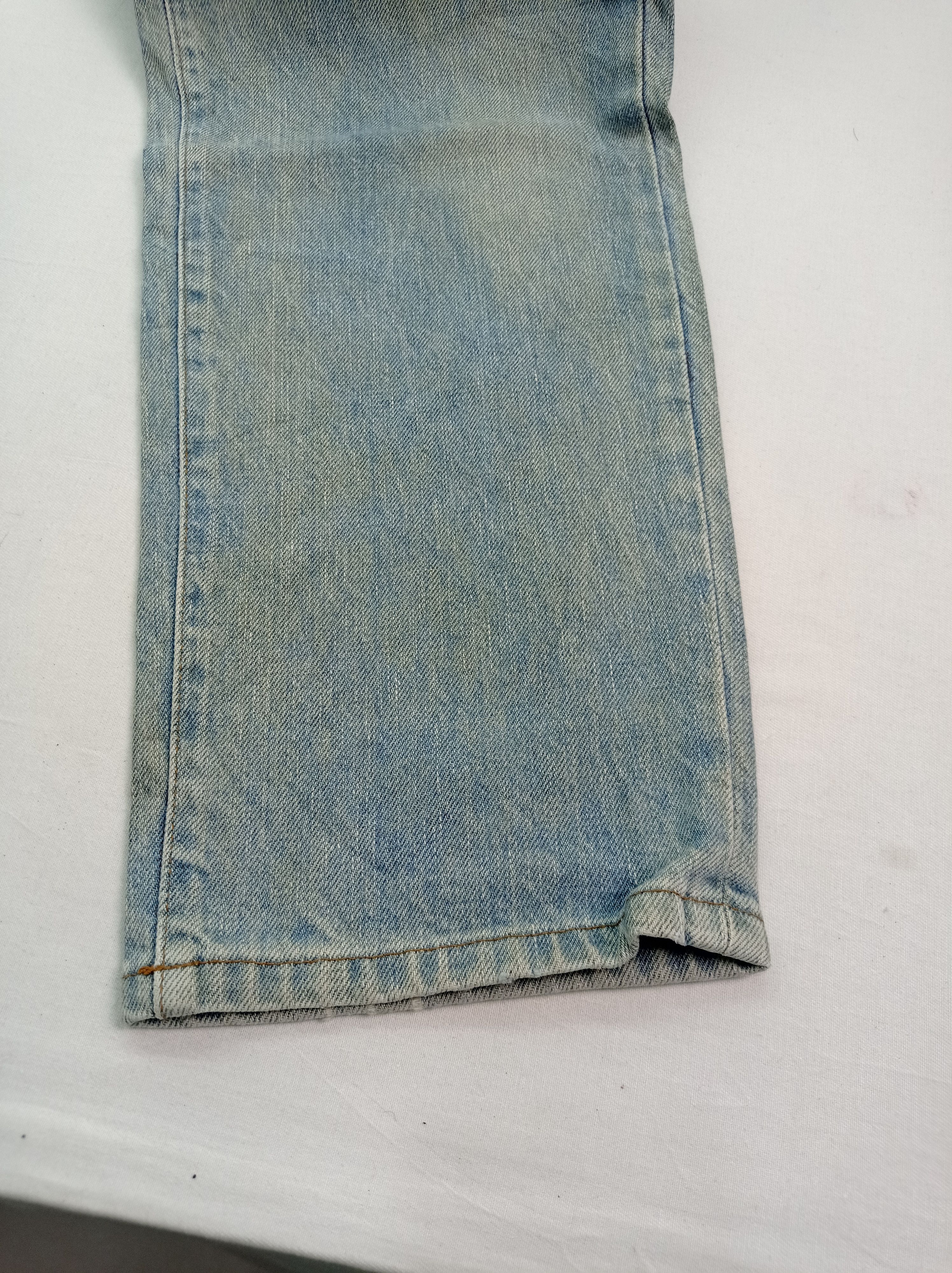 Japanese Brand Vintage Volume Faded Denim Pants Size US 26 / EU 42 - 7 Thumbnail