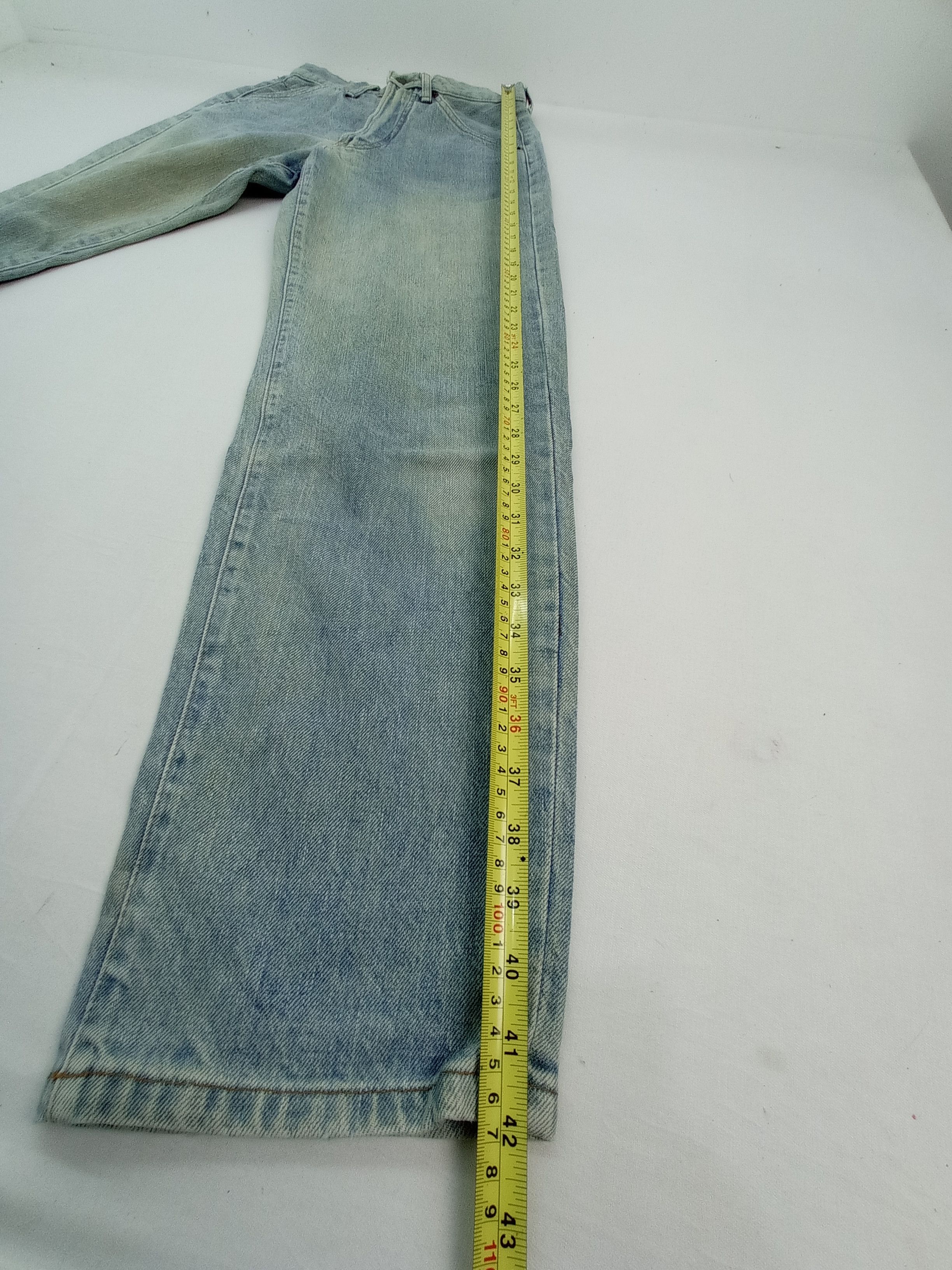Japanese Brand Vintage Volume Faded Denim Pants Size US 26 / EU 42 - 14 Thumbnail