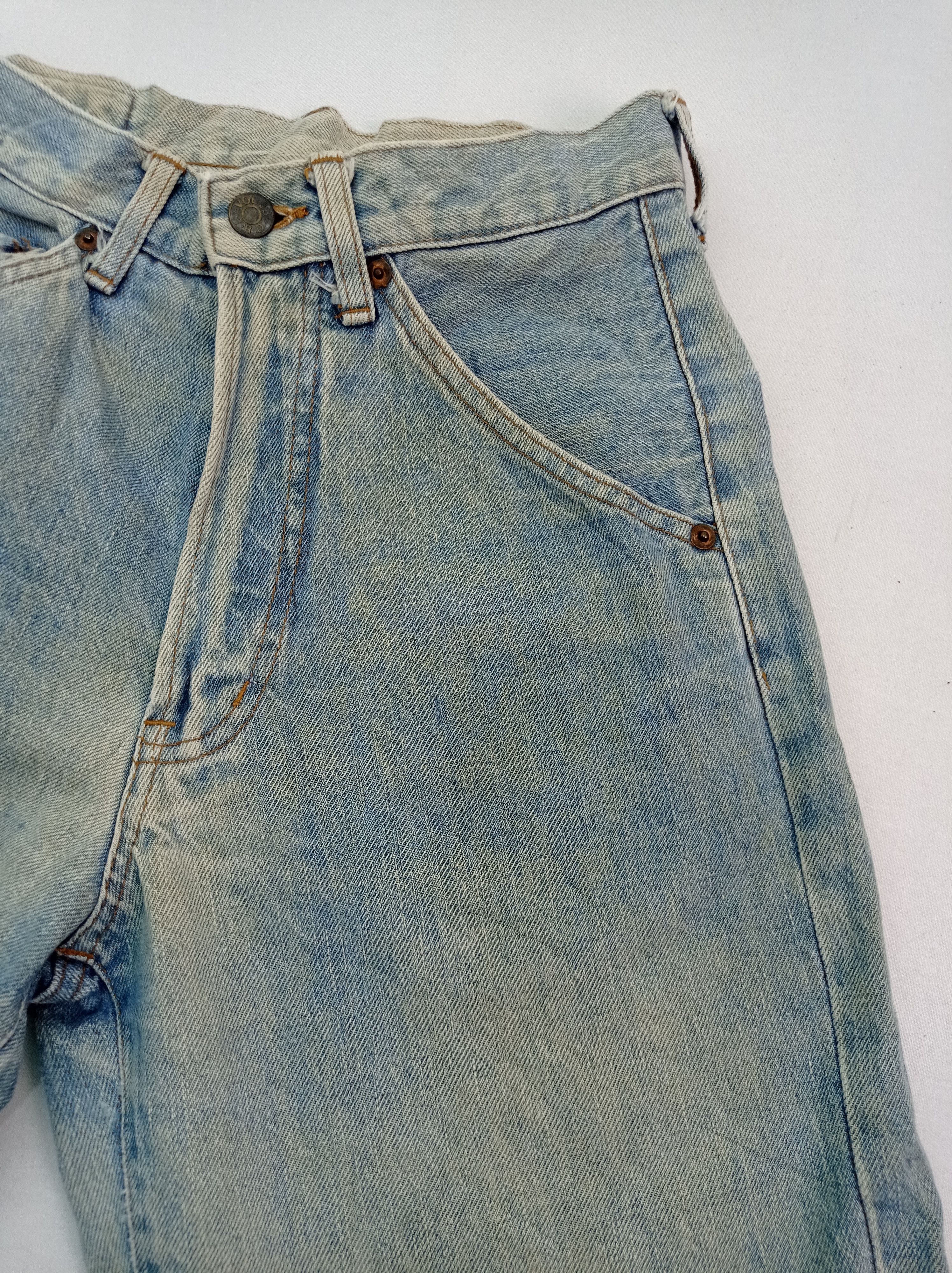 Japanese Brand Vintage Volume Faded Denim Pants Size US 26 / EU 42 - 6 Thumbnail
