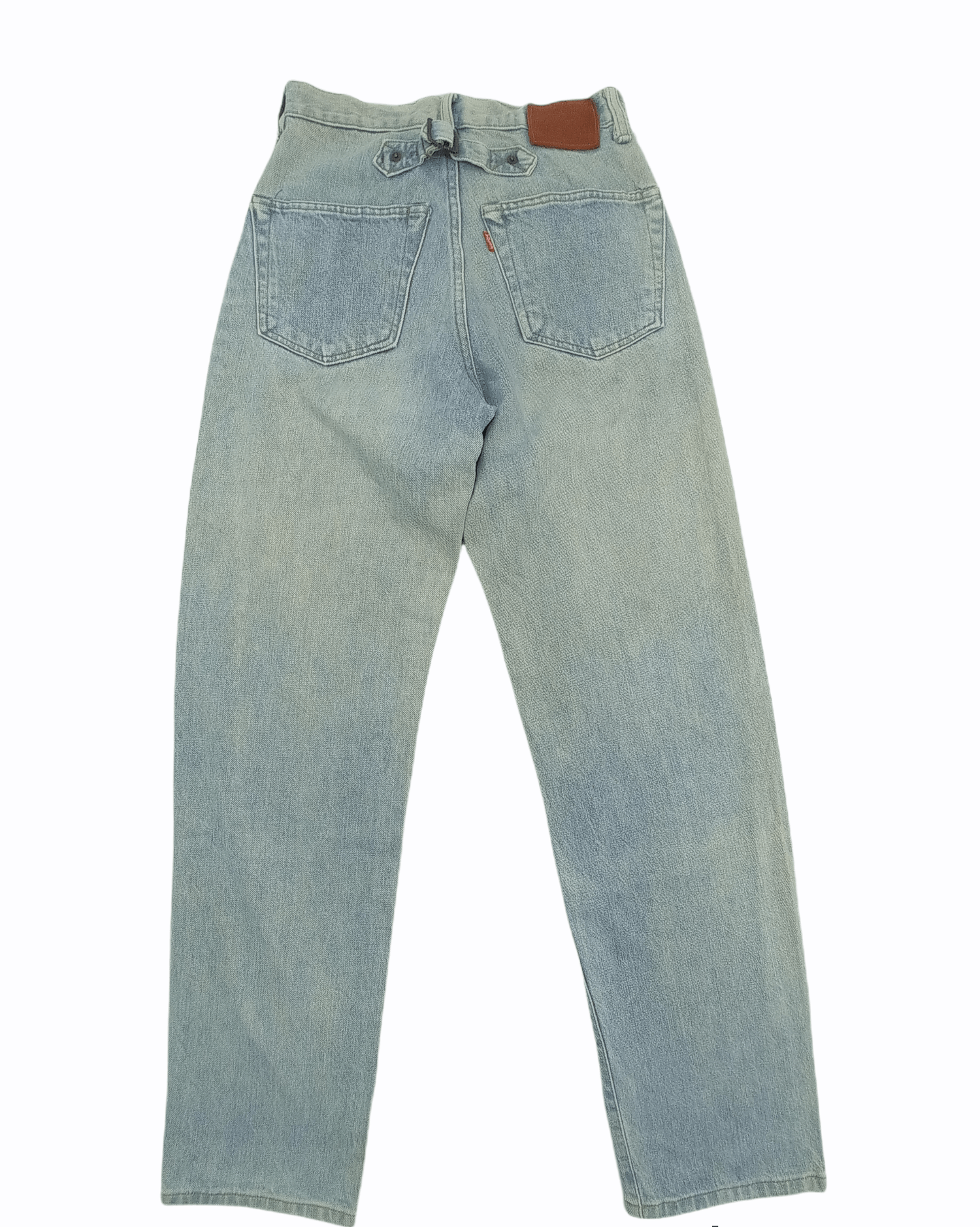 Japanese Brand Vintage Volume Faded Denim Pants Size US 26 / EU 42 - 2 Thumbnail