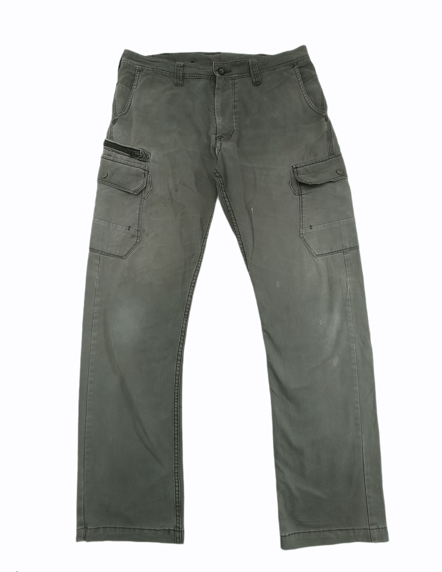 Japanese Brand Even River Faded Cargo Pants Size US 33 - 1 Thumbnail