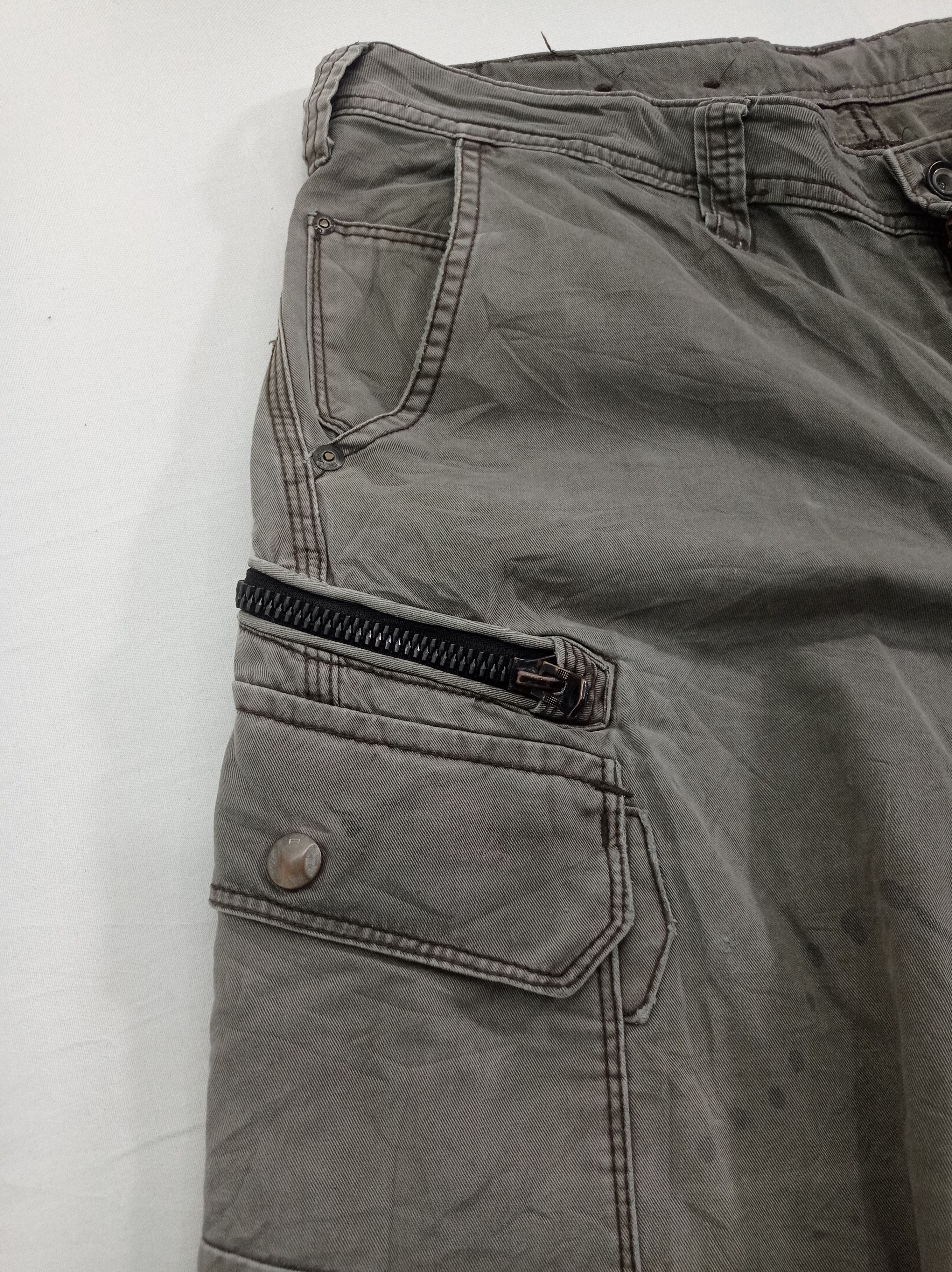 Japanese Brand Even River Faded Cargo Pants Size US 33 - 11 Thumbnail