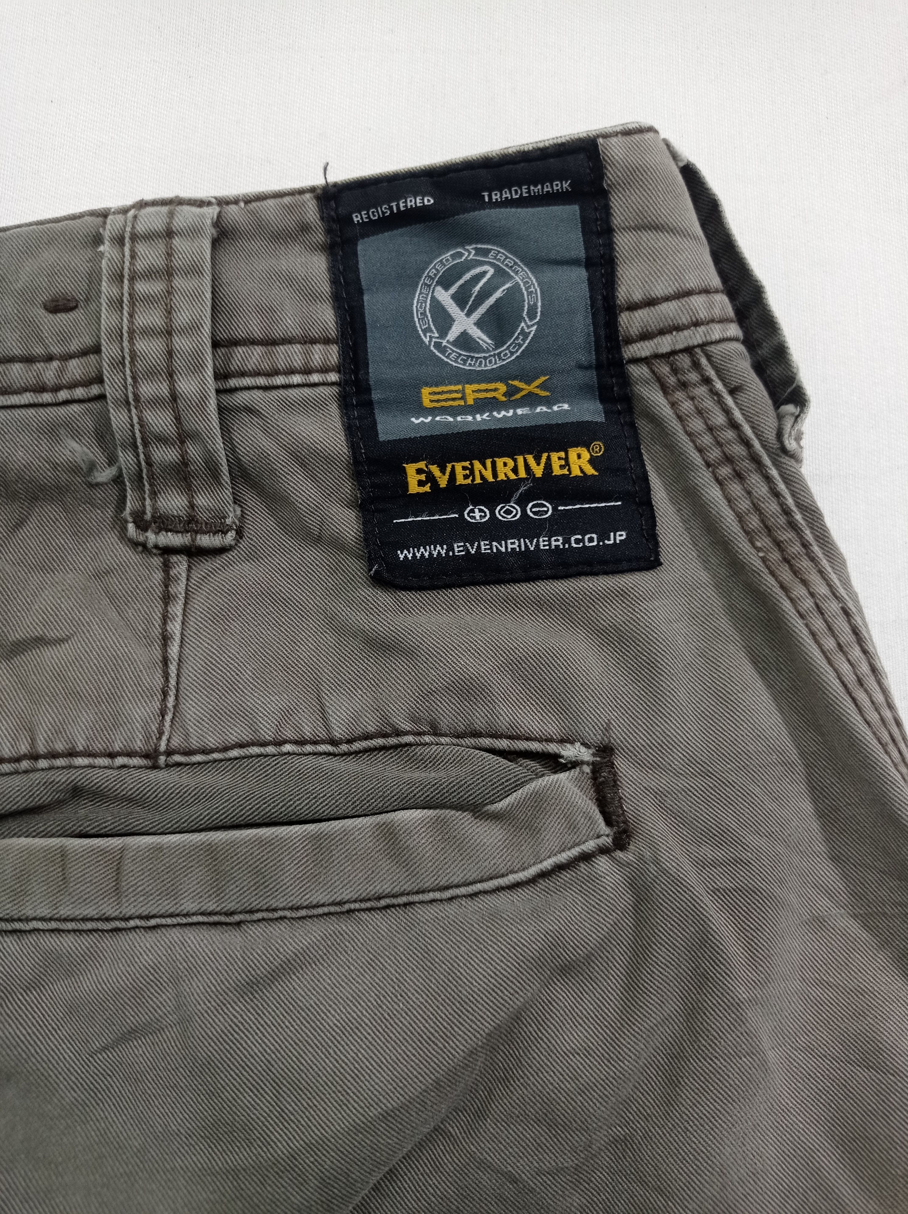 Japanese Brand Even River Faded Cargo Pants Size US 33 - 6 Thumbnail