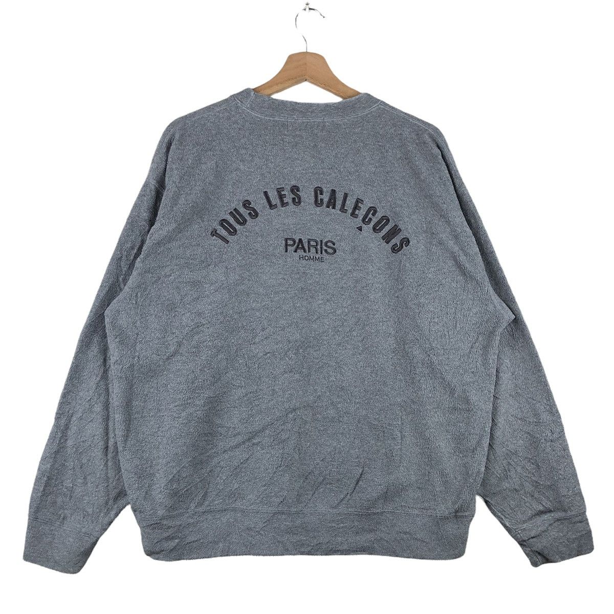 TOUS Tous Les Caleçons Paris Homme Fleece Spellout Sweatshirt Size US L / EU 52-54 / 3 - 2 Thumbnail
