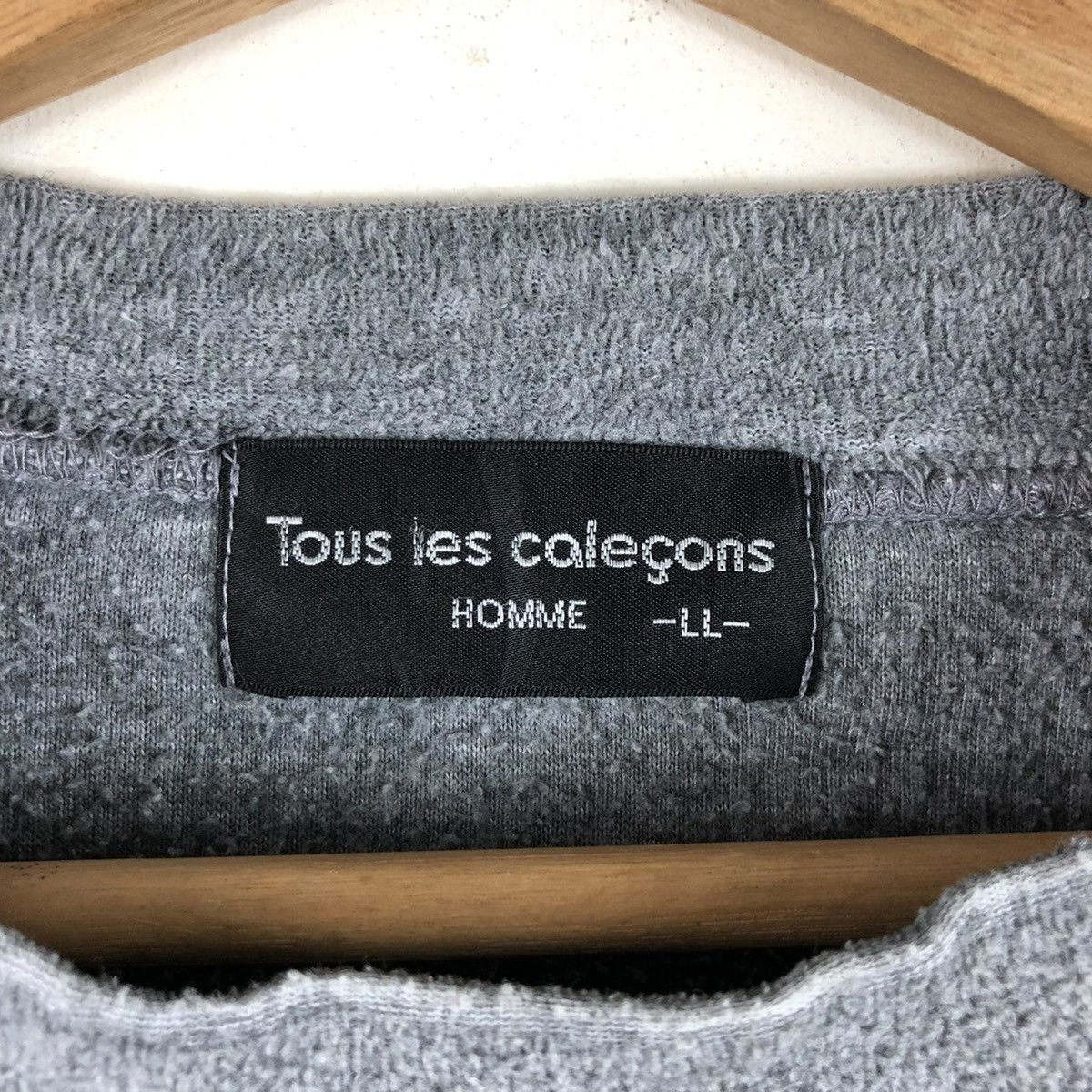 TOUS Tous Les Caleçons Paris Homme Fleece Spellout Sweatshirt Size US L / EU 52-54 / 3 - 5 Thumbnail