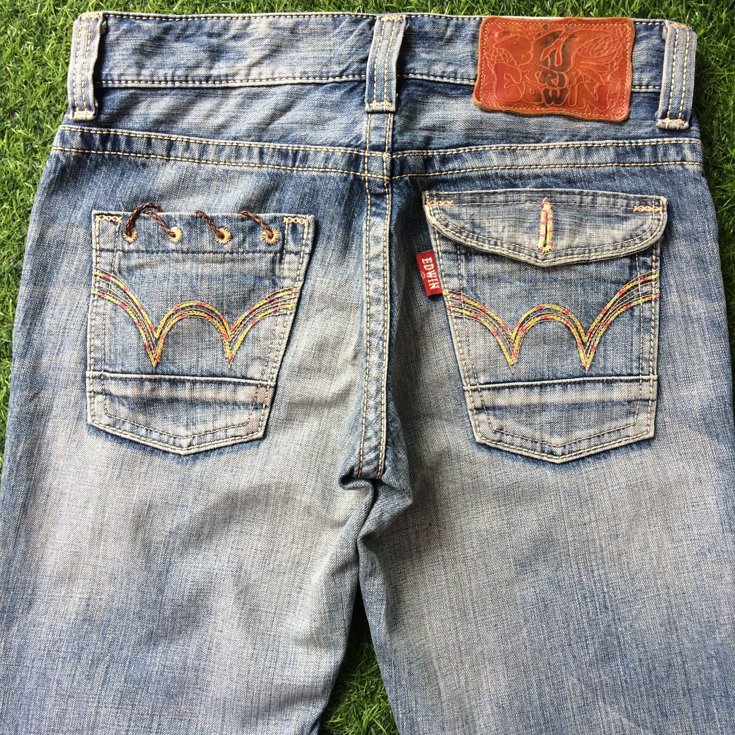 Edwin × Japanese Brand × Jean Japanese blue wash 2000’s grunge jeans #D-305 Size 28" / US 6 / IT 42 - 3 Thumbnail