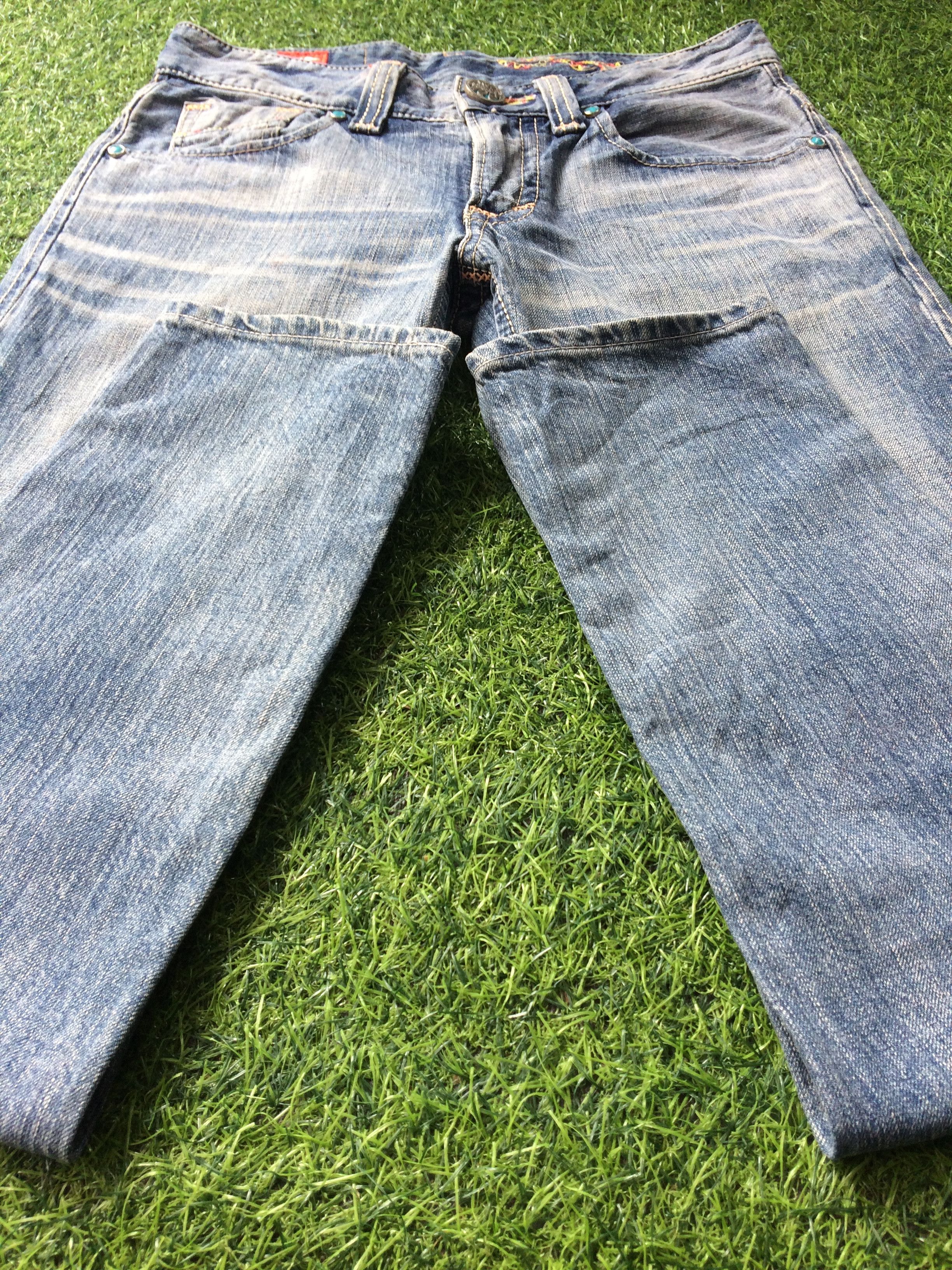 Edwin × Japanese Brand × Jean Japanese blue wash 2000’s grunge jeans #D-305 Size 28" / US 6 / IT 42 - 5 Thumbnail