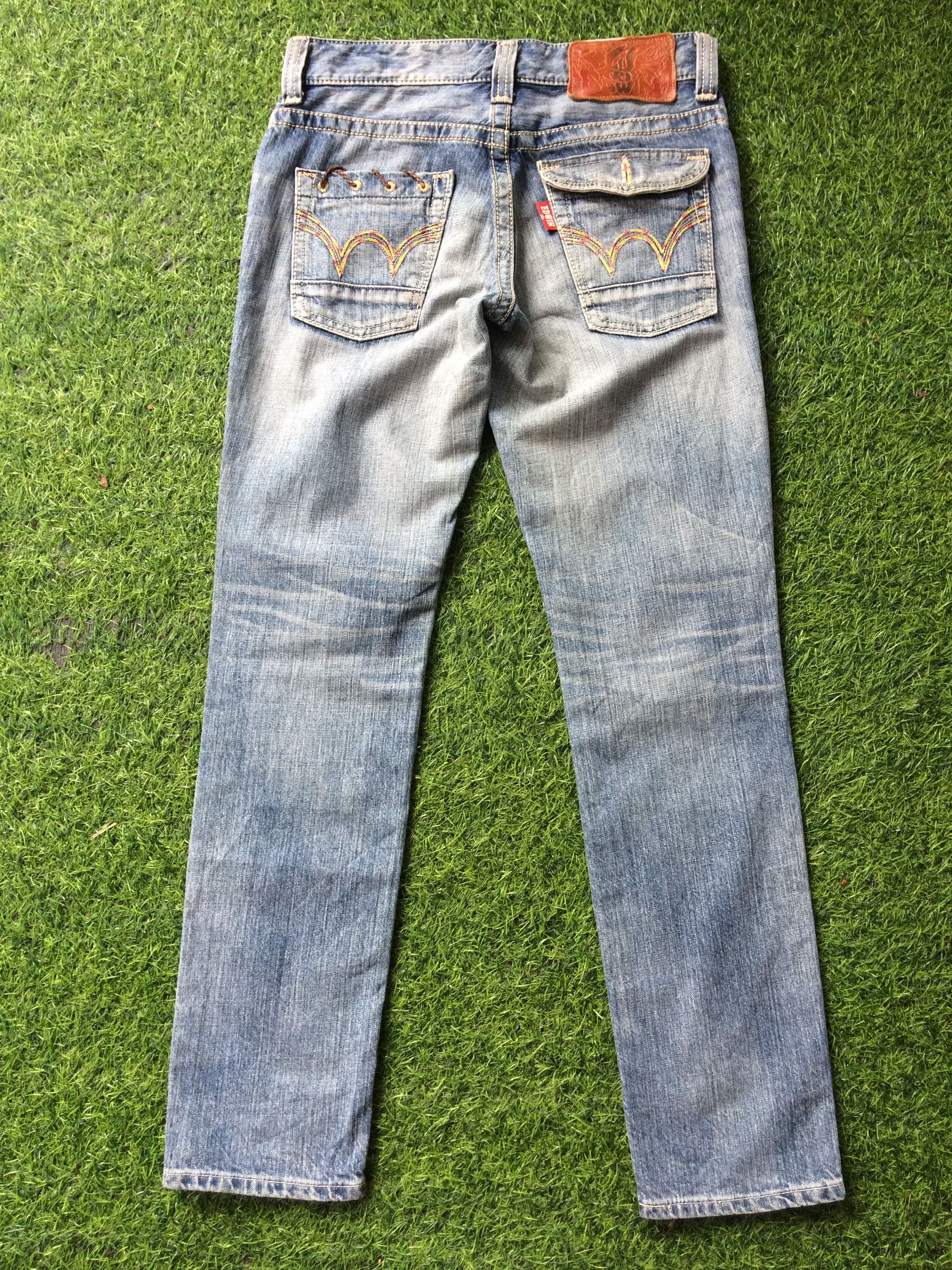 Edwin × Japanese Brand × Jean Japanese blue wash 2000’s grunge jeans #D-305 Size 28" / US 6 / IT 42 - 1 Thumbnail