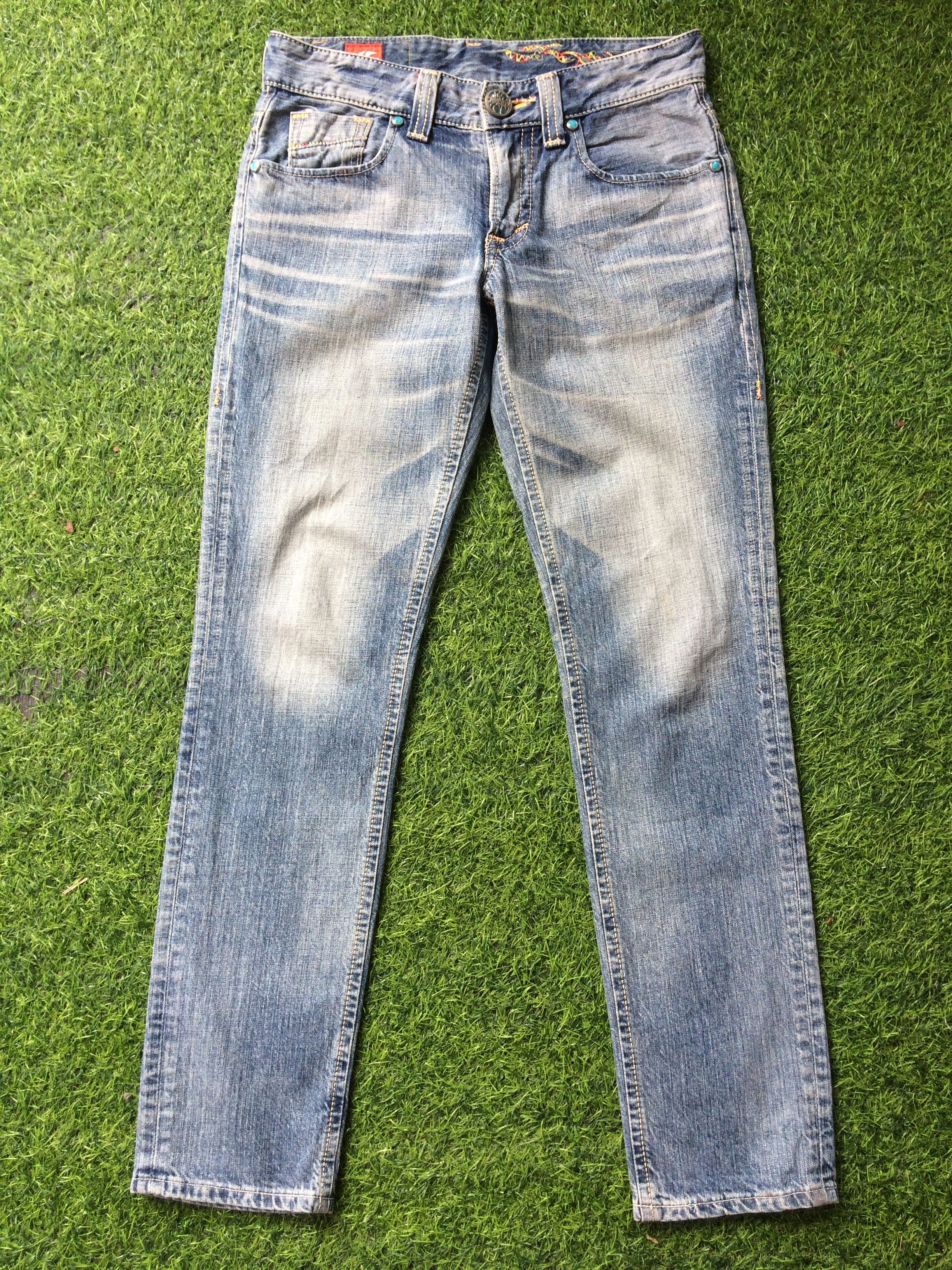 Edwin × Japanese Brand × Jean Japanese blue wash 2000’s grunge jeans #D-305 Size 28" / US 6 / IT 42 - 2 Thumbnail