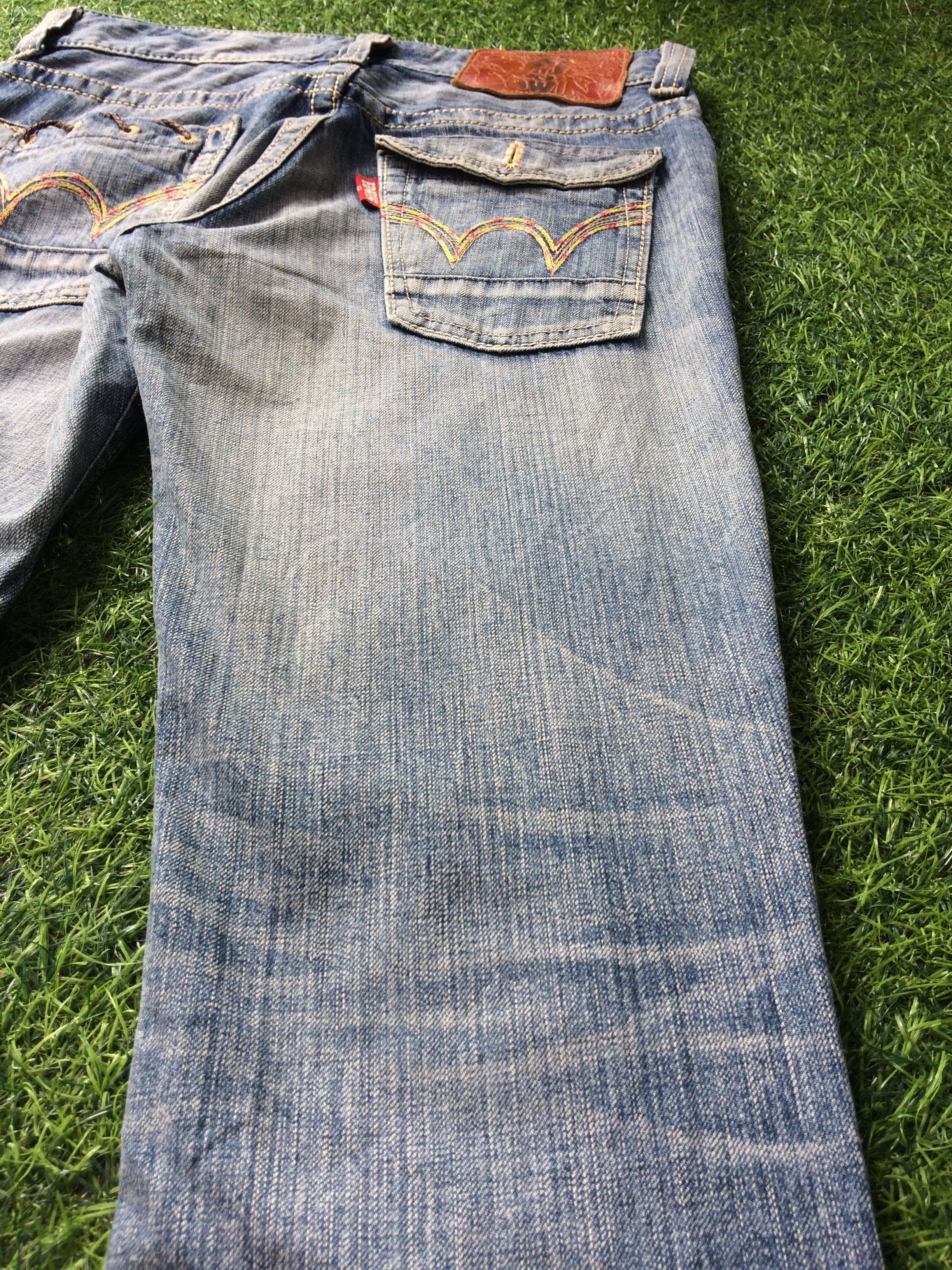 Edwin × Japanese Brand × Jean Japanese blue wash 2000’s grunge jeans #D-305 Size 28" / US 6 / IT 42 - 7 Thumbnail