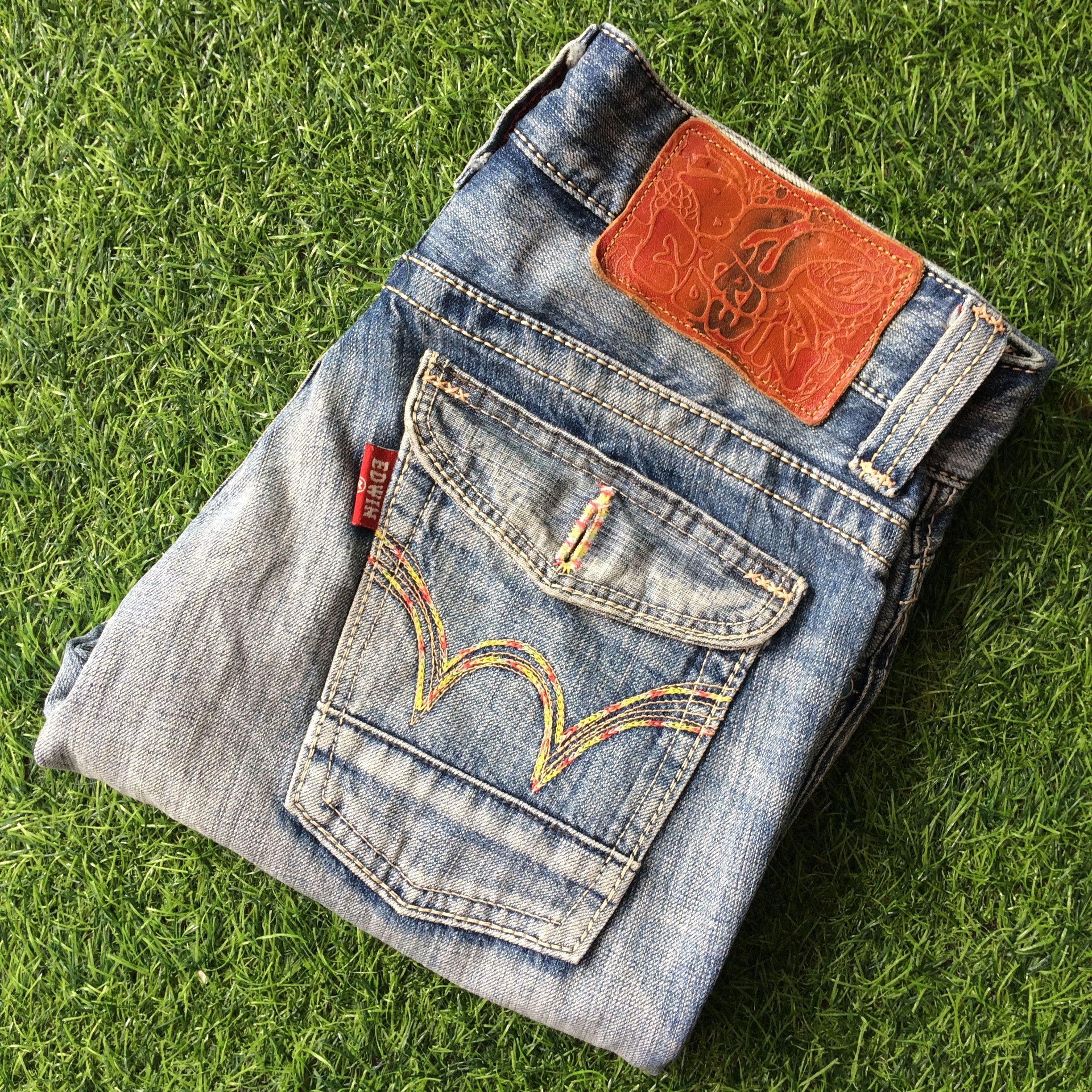 Edwin × Japanese Brand × Jean Japanese blue wash 2000’s grunge jeans #D-305 Size 28" / US 6 / IT 42 - 8 Thumbnail