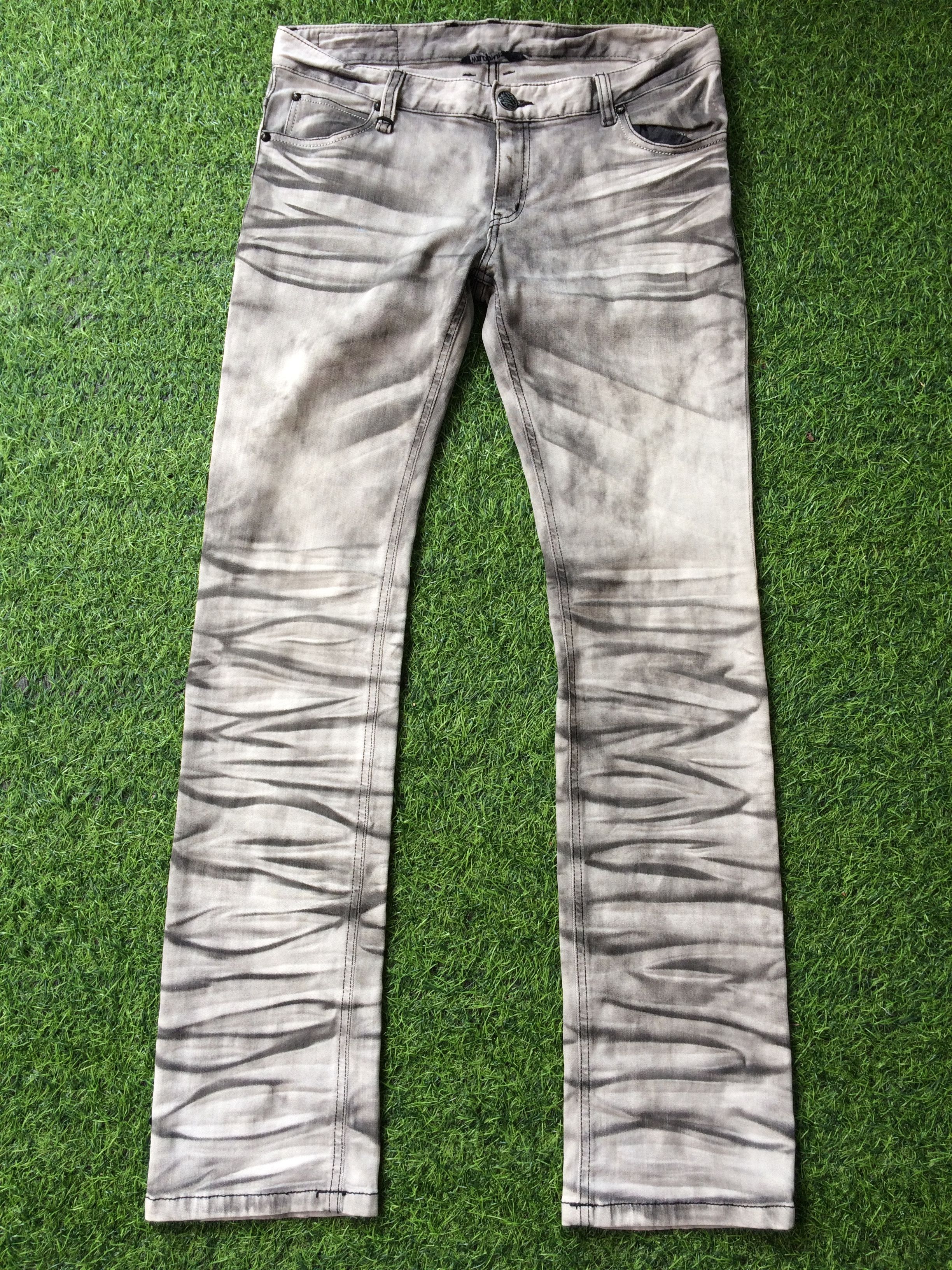 Japanese Brand × Jean Japanese Striped Tie-Dye Stretch Denim #D-190 Size US 33 - 1 Thumbnail