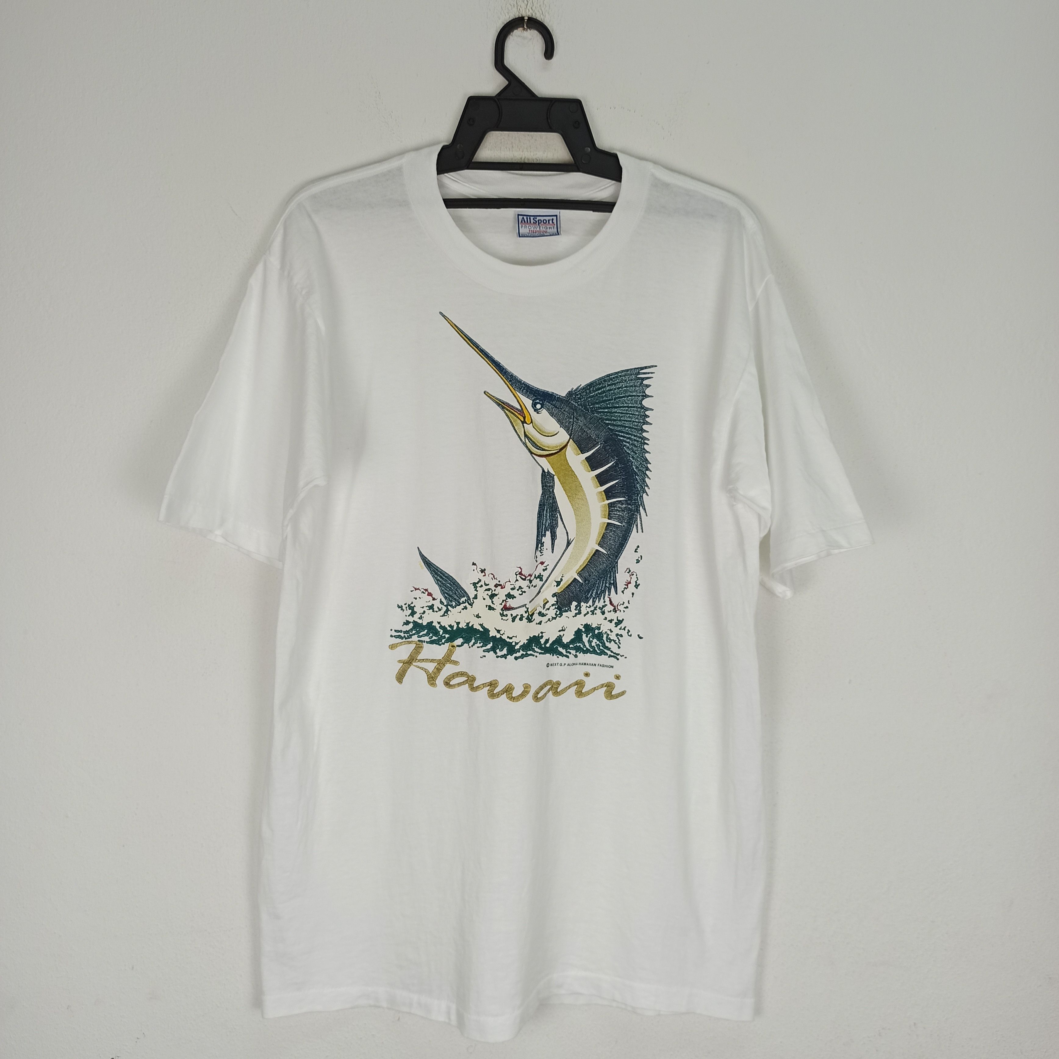 Other Vintage 90s Swordfish Aloha Hawaiian Fashion Tee Very Rare Size US L / EU 52-54 / 3 - 1 Thumbnail
