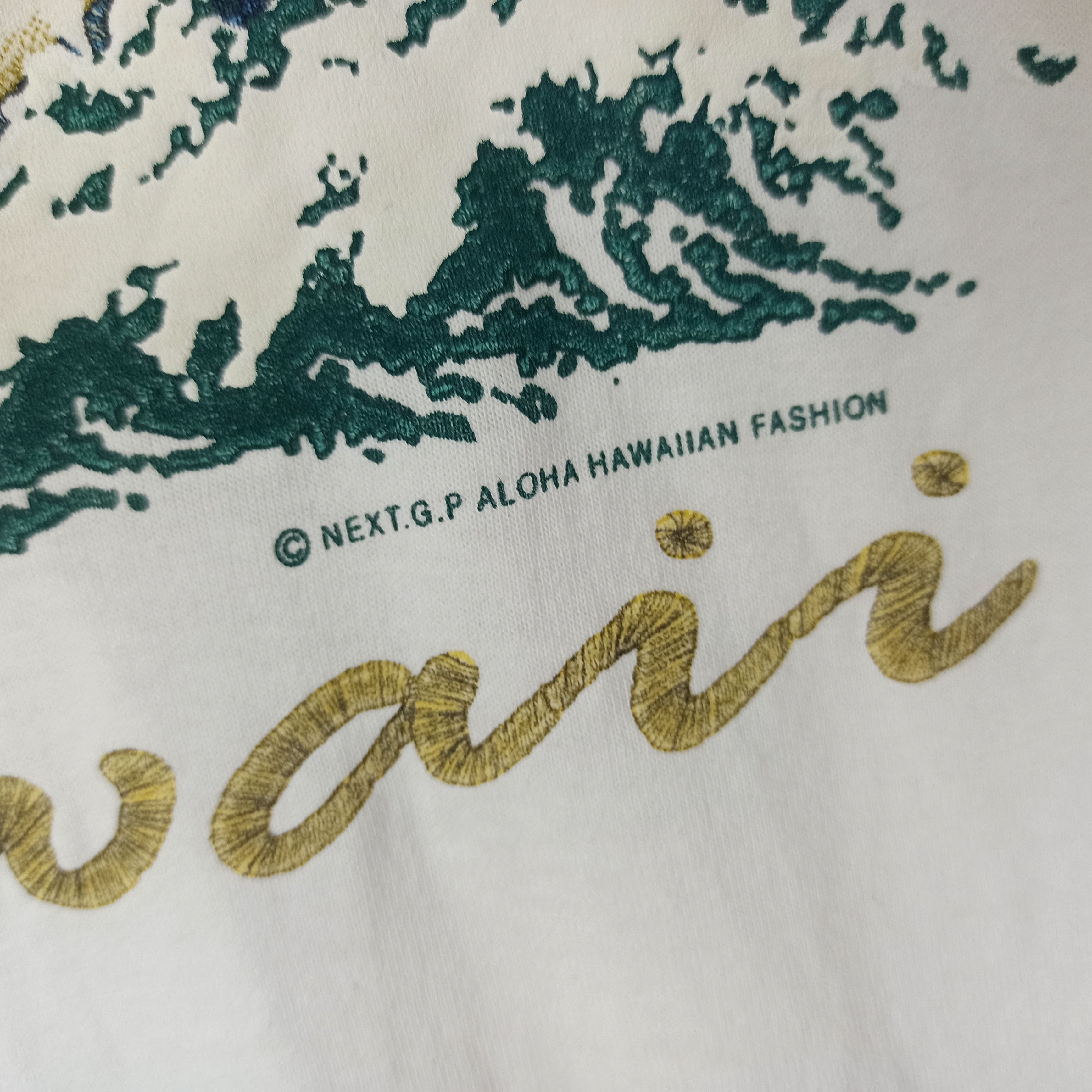 Other Vintage 90s Swordfish Aloha Hawaiian Fashion Tee Very Rare Size US L / EU 52-54 / 3 - 3 Thumbnail
