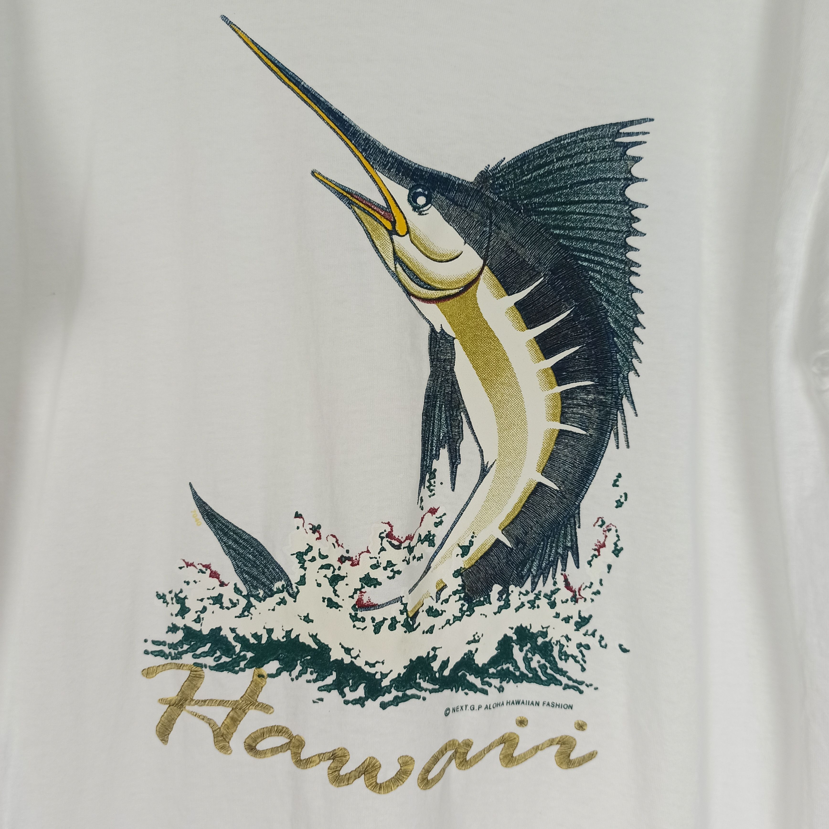 Other Vintage 90s Swordfish Aloha Hawaiian Fashion Tee Very Rare Size US L / EU 52-54 / 3 - 2 Thumbnail