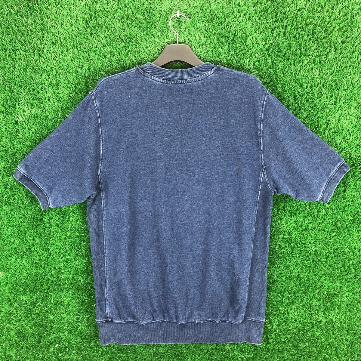 Indigo Blue Indigo Flatlock Crewneck Sweater Short Sleeve by GU Size US L / EU 52-54 / 3 - 4 Thumbnail