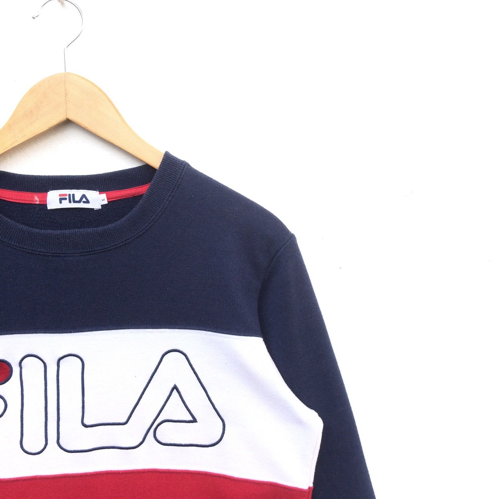 Fila Vintage Fila Biella Italia Big Logo Sweatshirt | S Size US S / EU 44-46 / 1 - 2 Thumbnail