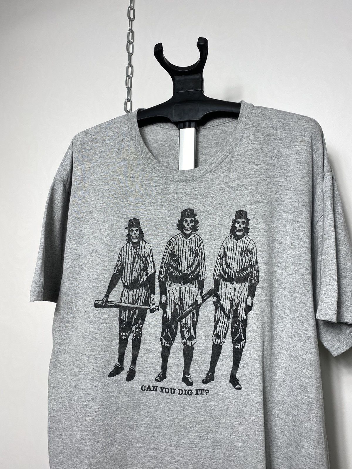 Band Tees Rare vintage Misfits x New York Yankees band t-shirt Size US XL / EU 56 / 4 - 2 Thumbnail