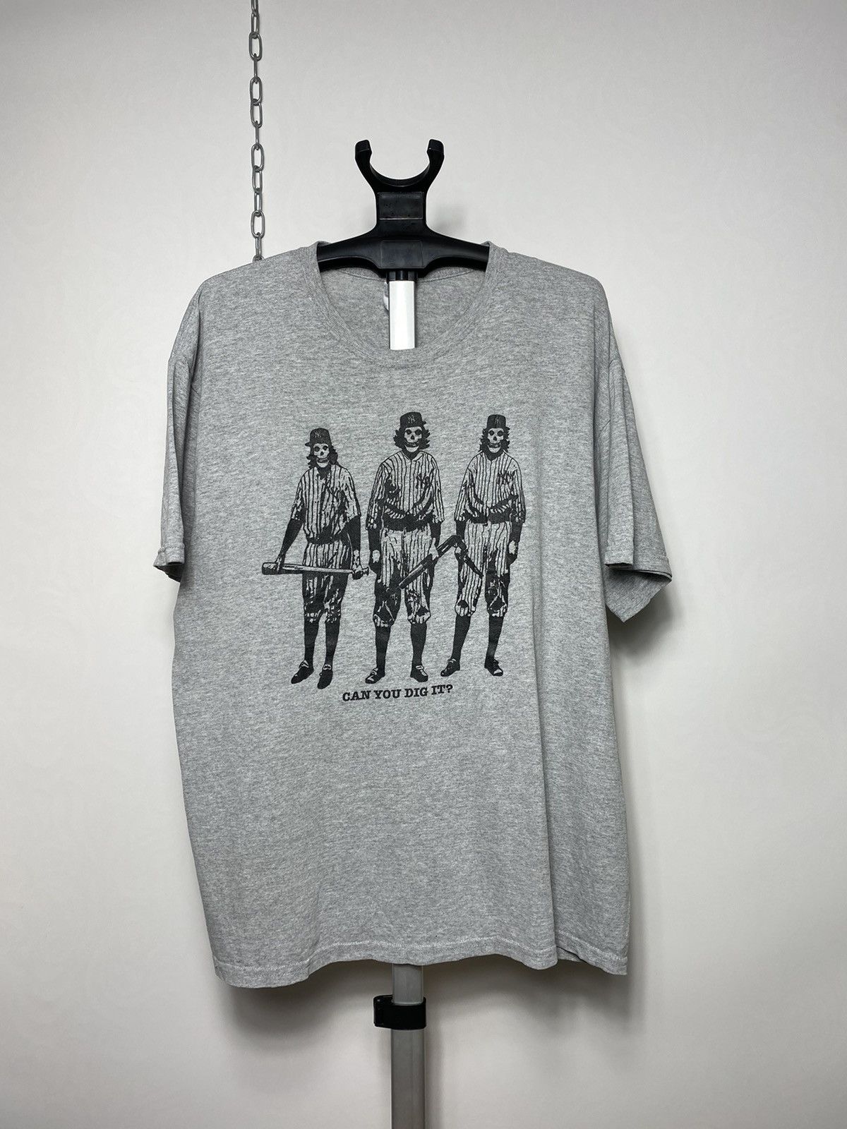 Band Tees Rare vintage Misfits x New York Yankees band t-shirt Size US XL / EU 56 / 4 - 1 Thumbnail