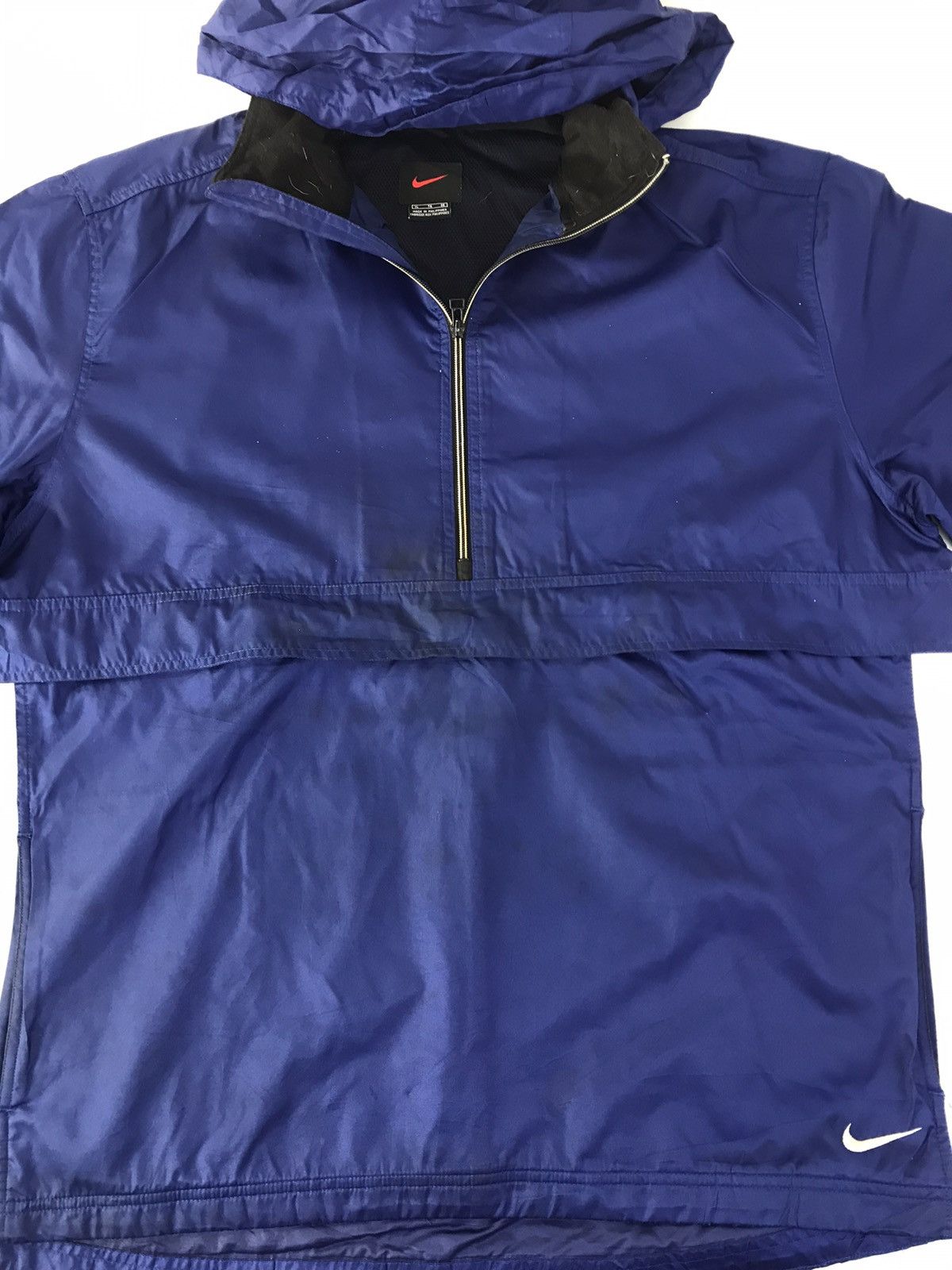 Nike Nike Windbreaker Jacket Half Zip Tactical Big Front Pocket Size US XL / EU 56 / 4 - 2 Thumbnail