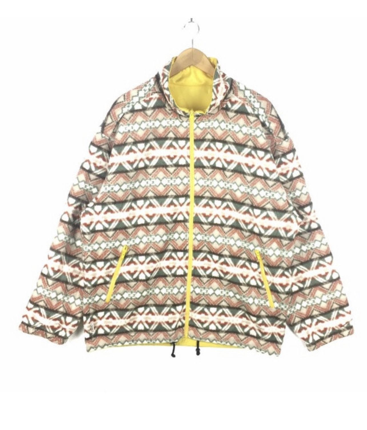 Japanese Brand Vintage 90s Ugly Christmas Fleece Jacket | Block Colour | L Size US L / EU 52-54 / 3 - 1 Thumbnail