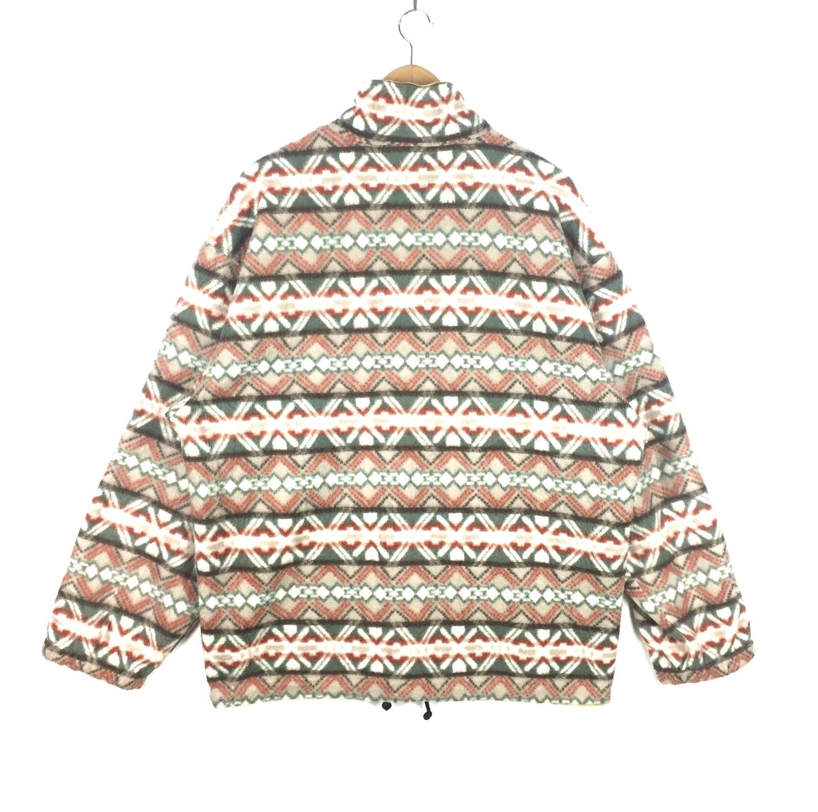 Japanese Brand Vintage 90s Ugly Christmas Fleece Jacket | Block Colour | L Size US L / EU 52-54 / 3 - 5 Thumbnail