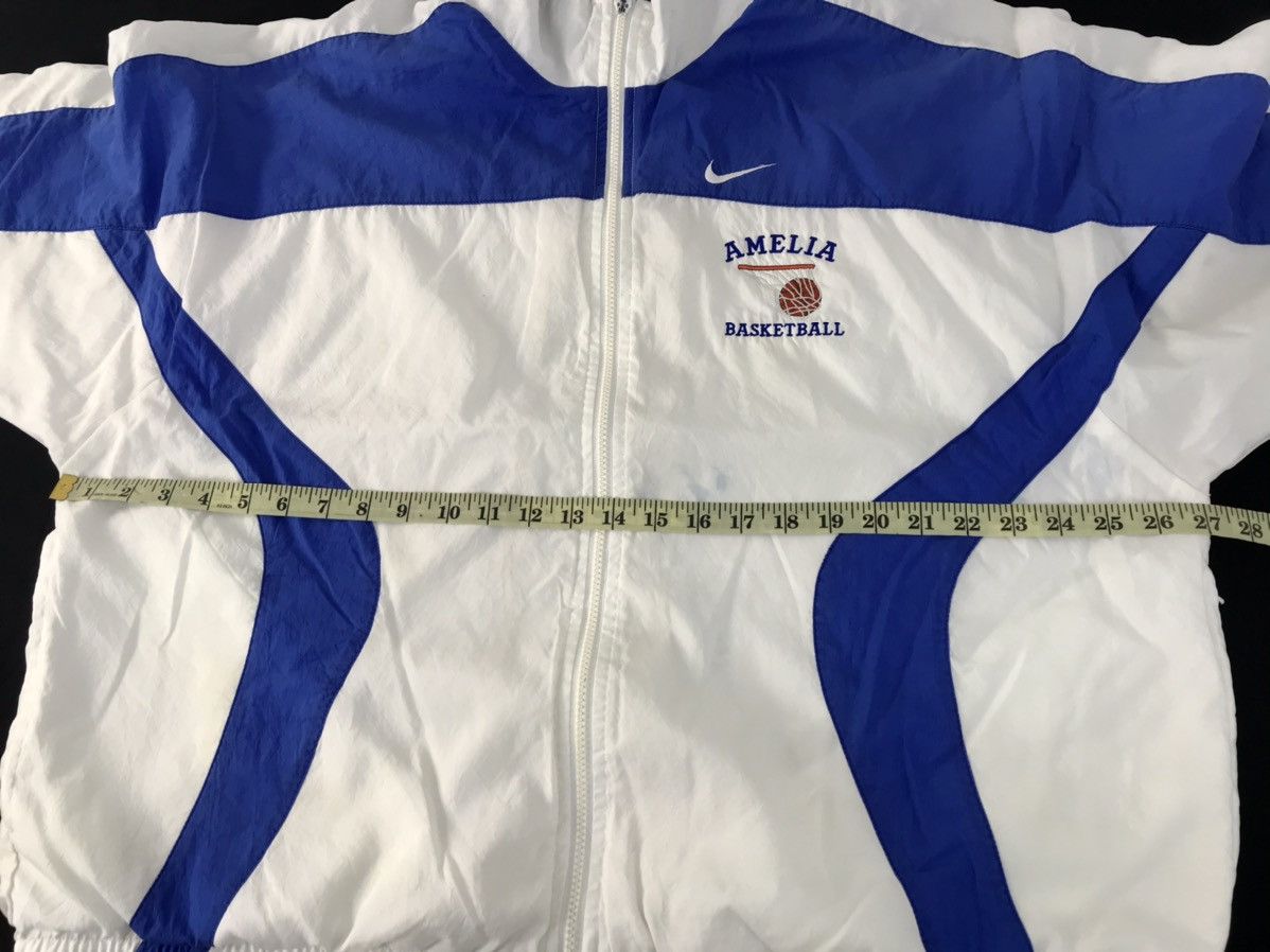 NBA Y2K Nike Amelia Basketball 2 Tone Blue White Bomber Jacket Size US L / EU 52-54 / 3 - 10 Thumbnail