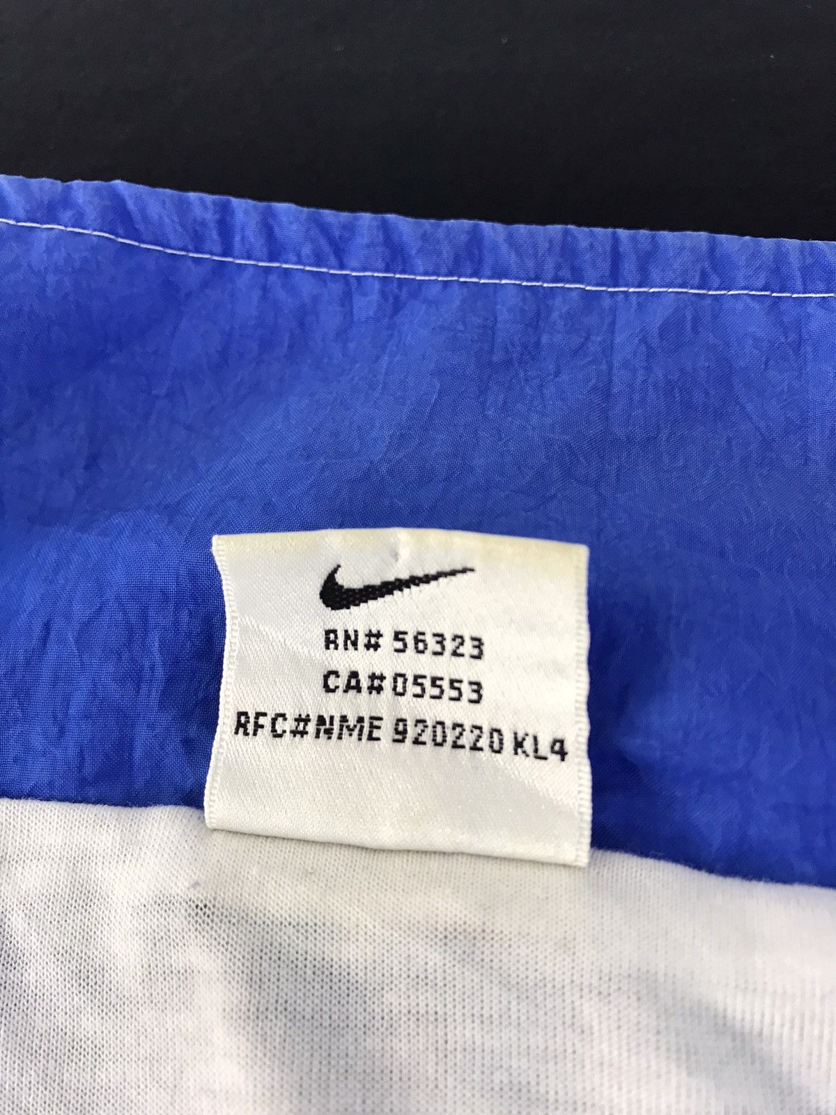 NBA Y2K Nike Amelia Basketball 2 Tone Blue White Bomber Jacket Size US L / EU 52-54 / 3 - 6 Thumbnail