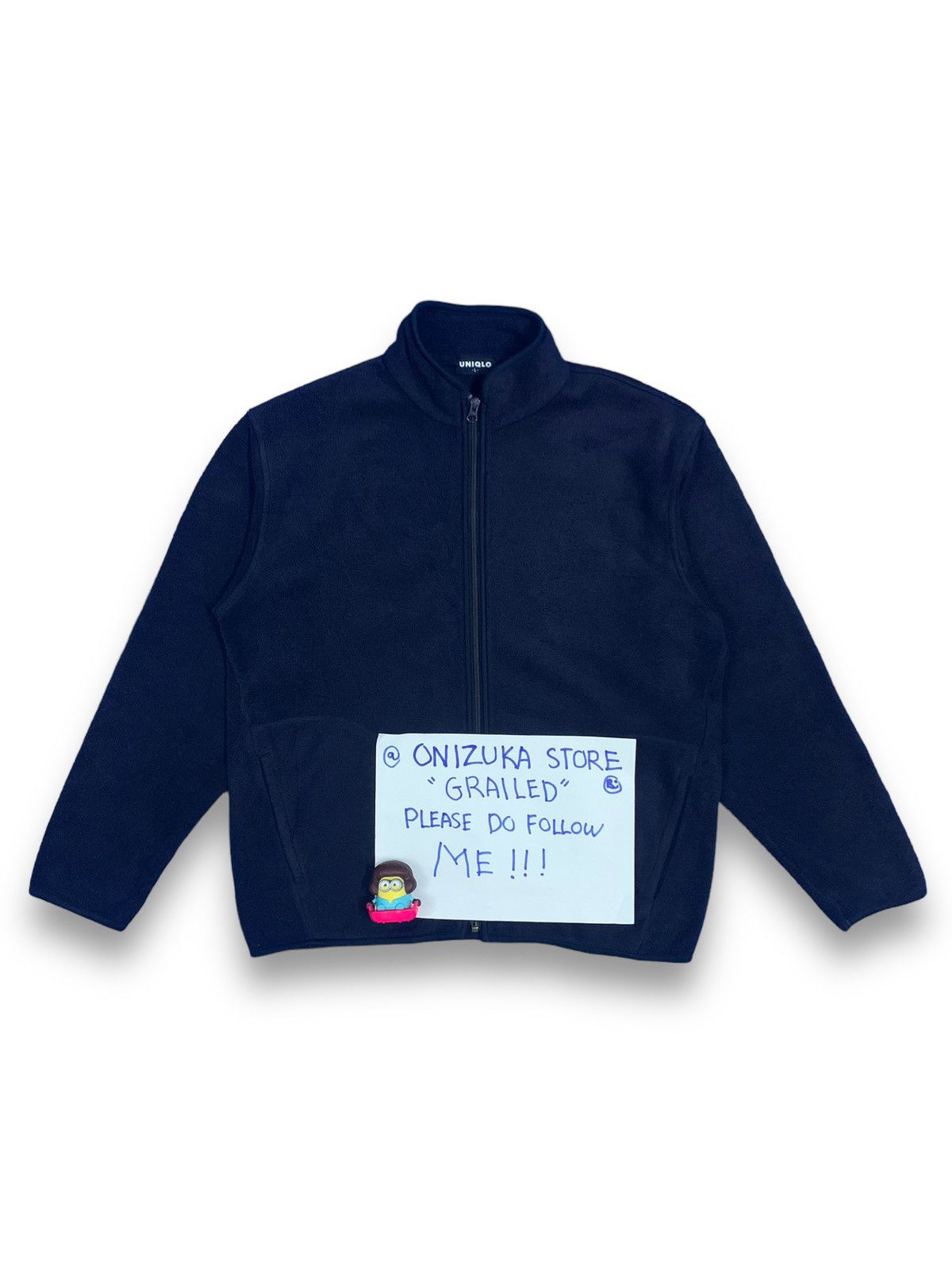 Uniqlo Vintage 90’s UNIQLO Navy Polar Fleece Jacket Gorpcore Style Size US M / EU 48-50 / 2 - 2 Thumbnail