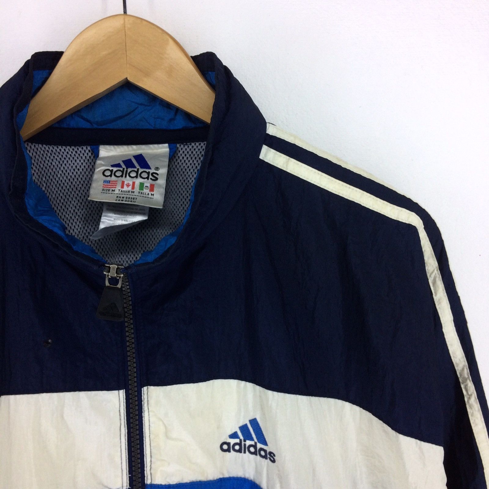 Adidas Vintage 90s Adidas Equipment Windbreaker Jacket | M Size US M / EU 48-50 / 2 - 2 Thumbnail