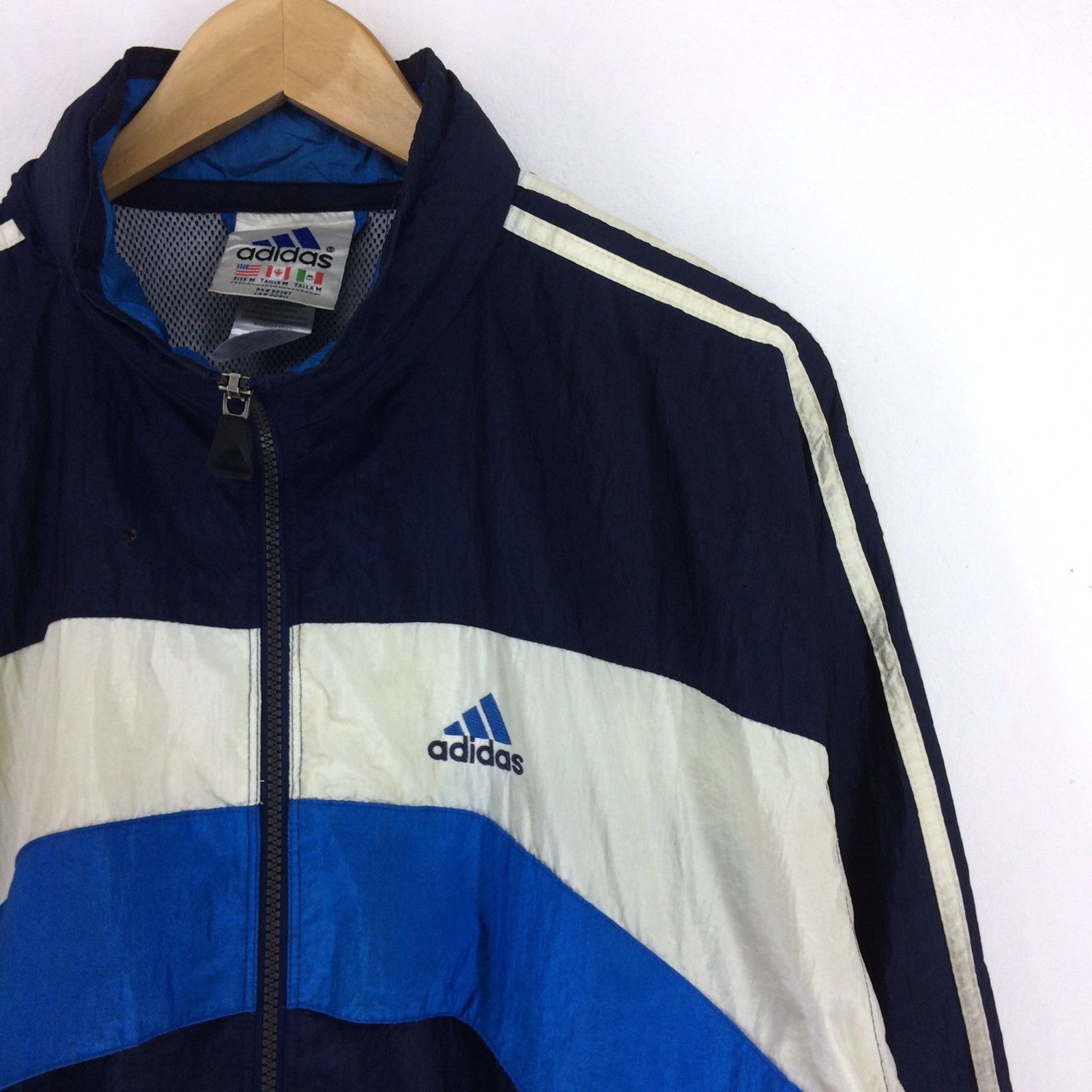 Adidas Vintage 90s Adidas Equipment Windbreaker Jacket | M Size US M / EU 48-50 / 2 - 3 Thumbnail