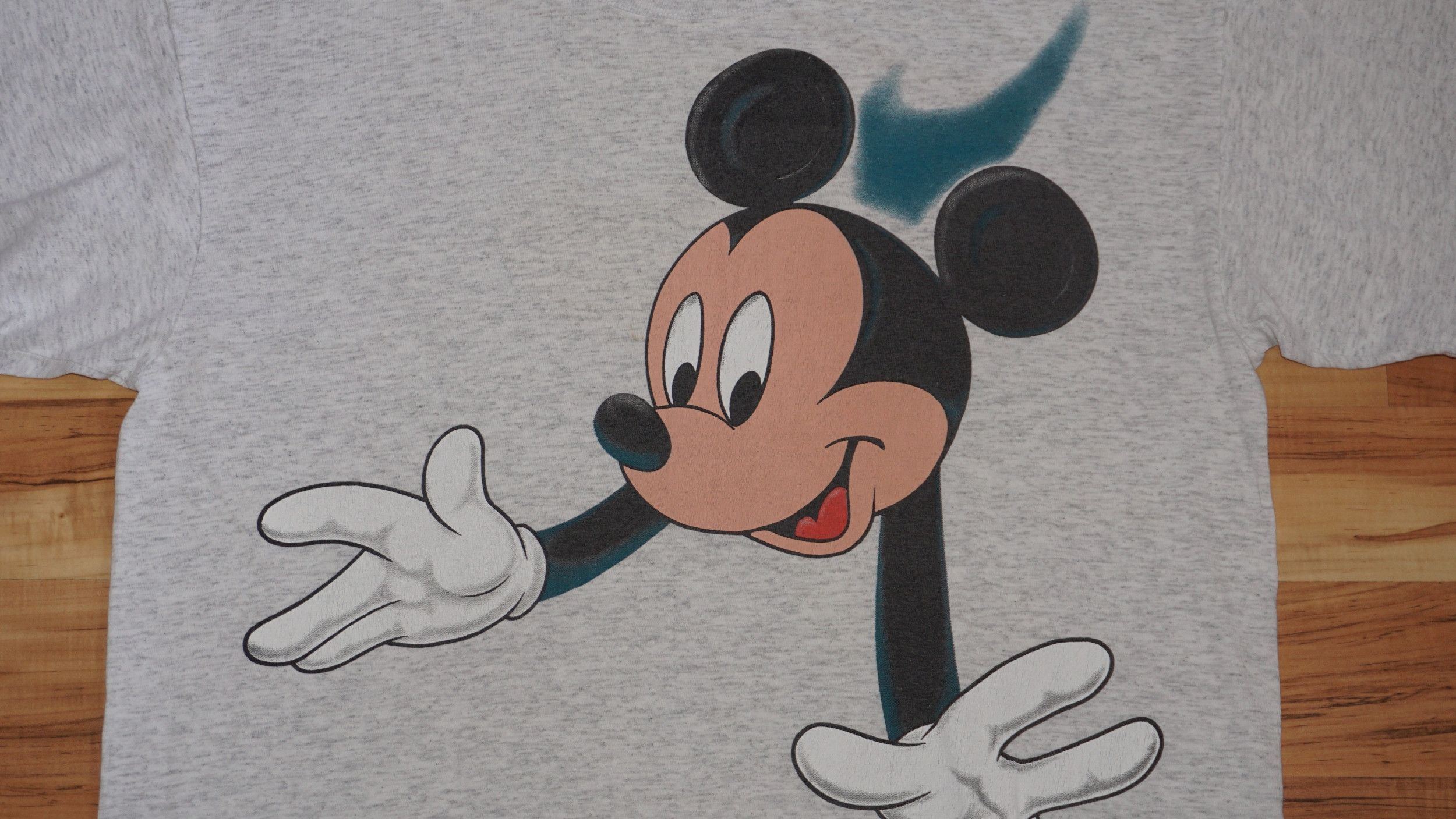 Disney Mickey Unlimited 90s Vintage Mickey Mouse Big Print tshirt Size US XL / EU 56 / 4 - 4 Thumbnail