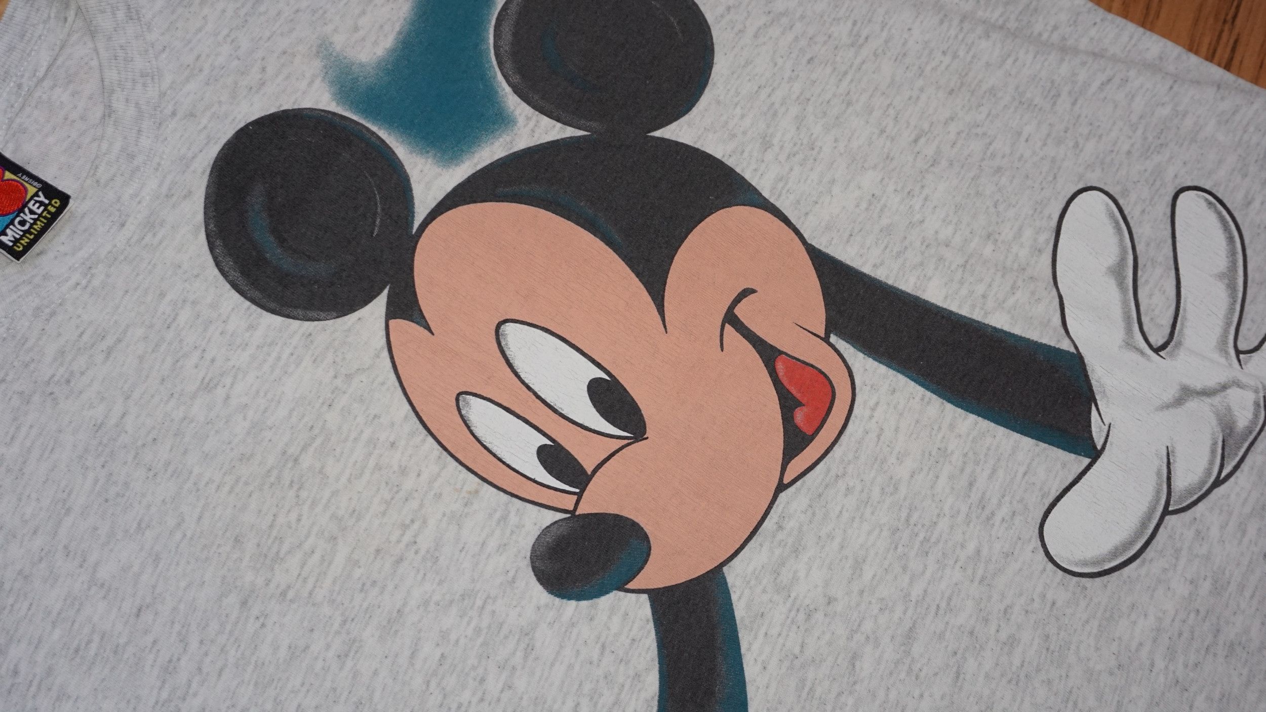 Disney Mickey Unlimited 90s Vintage Mickey Mouse Big Print tshirt Size US XL / EU 56 / 4 - 5 Thumbnail