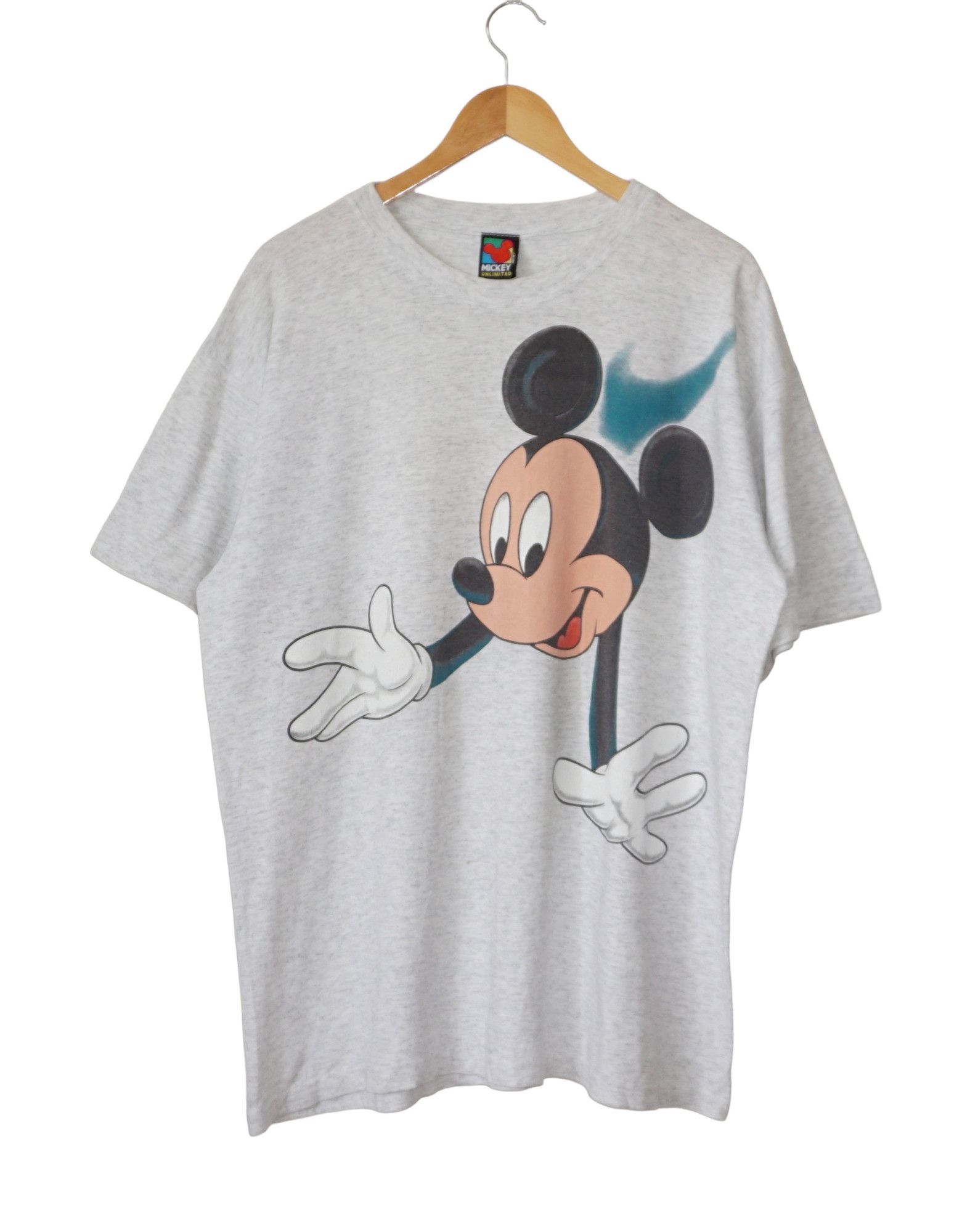 Disney Mickey Unlimited 90s Vintage Mickey Mouse Big Print tshirt Size US XL / EU 56 / 4 - 1 Thumbnail