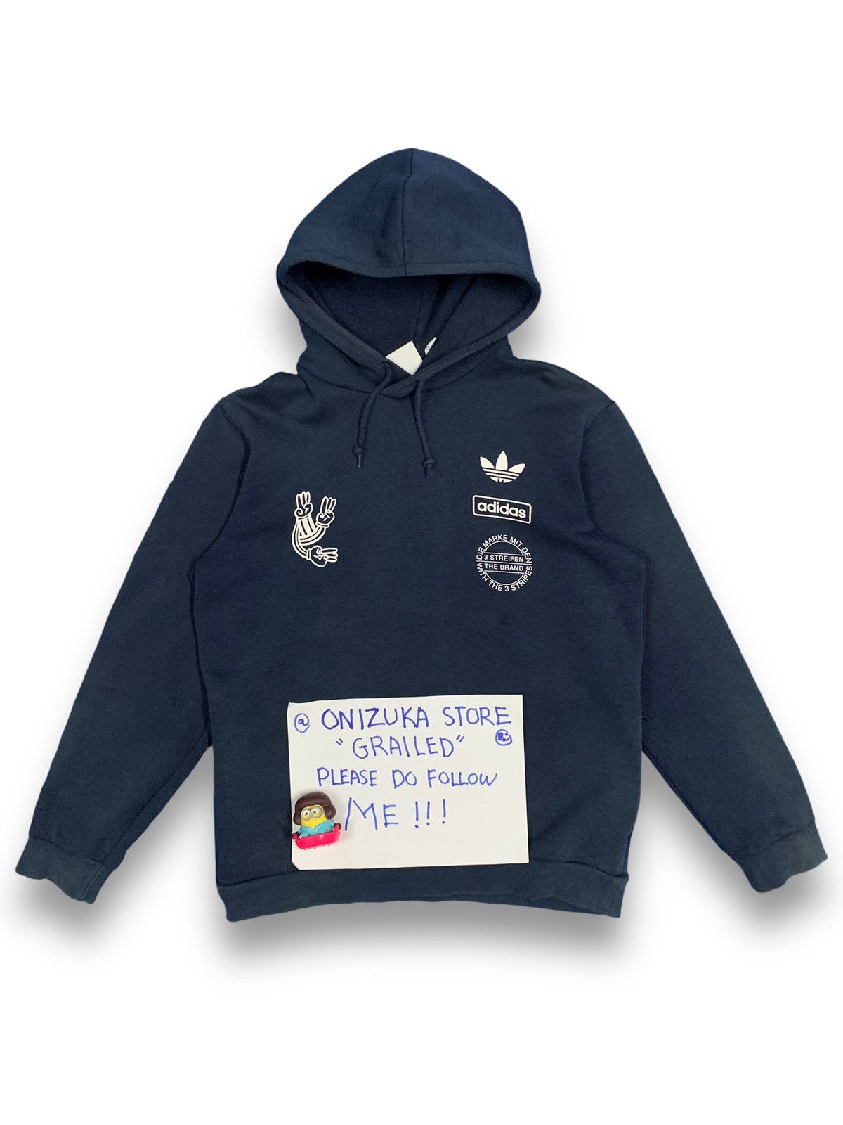 Adidas Adidas Trefoil 3 Stripes Faded Printed Graphic Hoodie Size US M / EU 48-50 / 2 - 2 Thumbnail