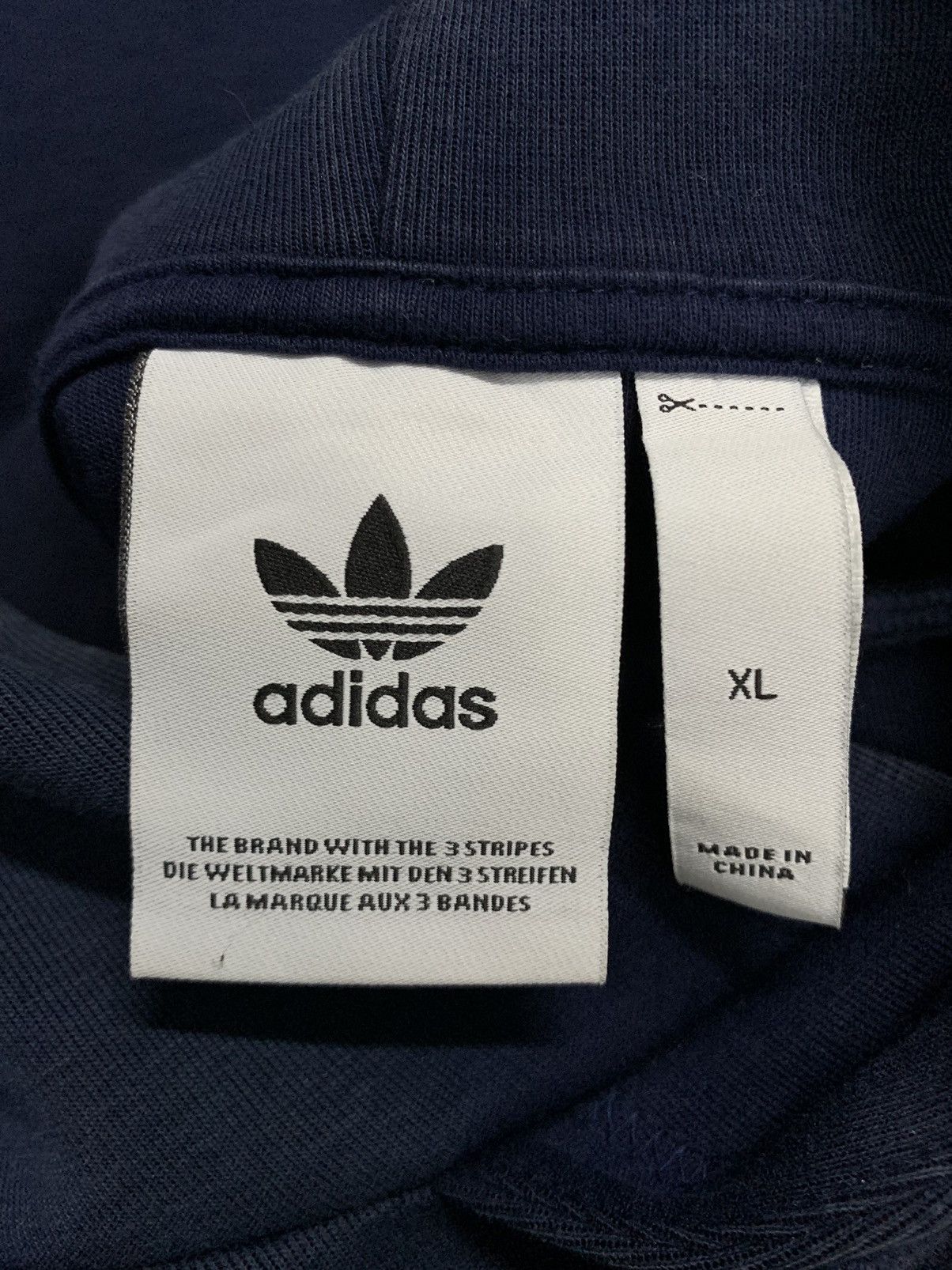 Adidas Adidas Trefoil 3 Stripes Faded Printed Graphic Hoodie Size US M / EU 48-50 / 2 - 12 Thumbnail