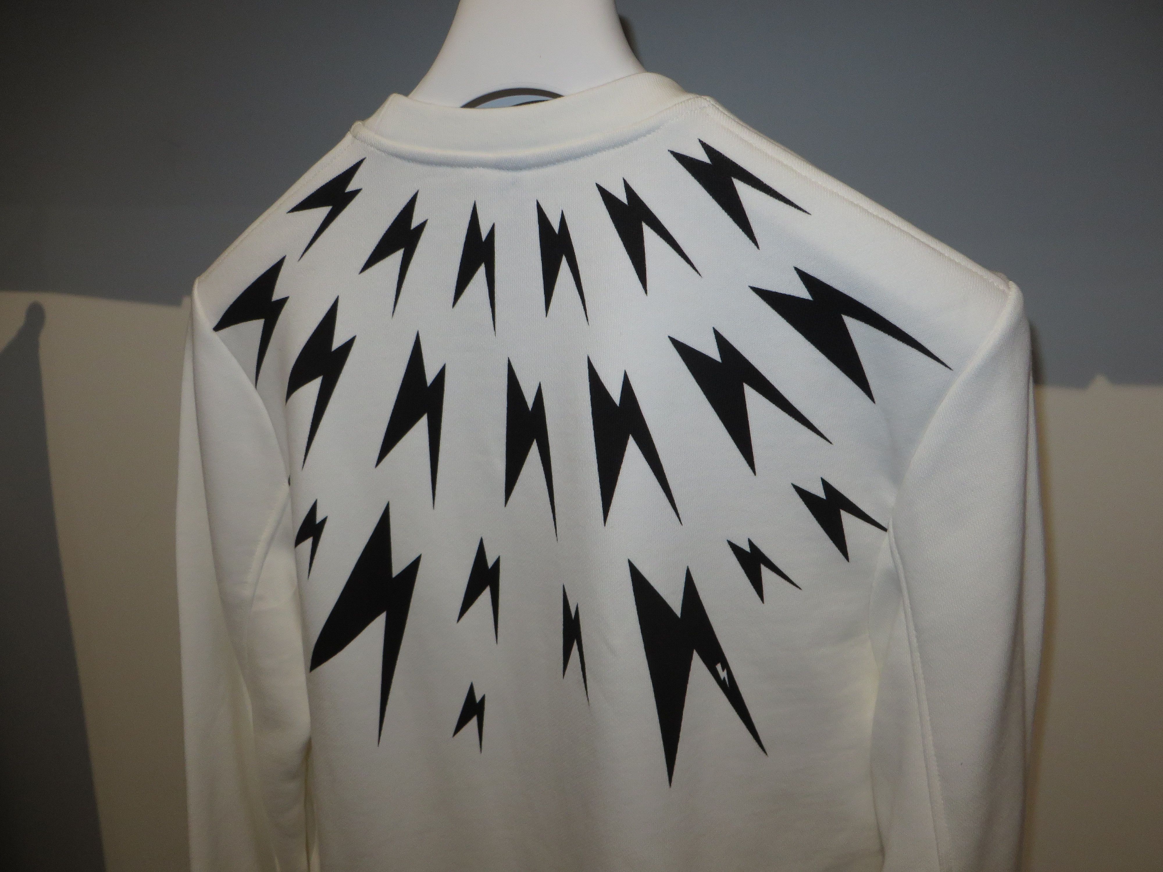 Neil Barrett Meteorites lightning print sweatshirt Size US M / EU 48-50 / 2 - 9 Thumbnail