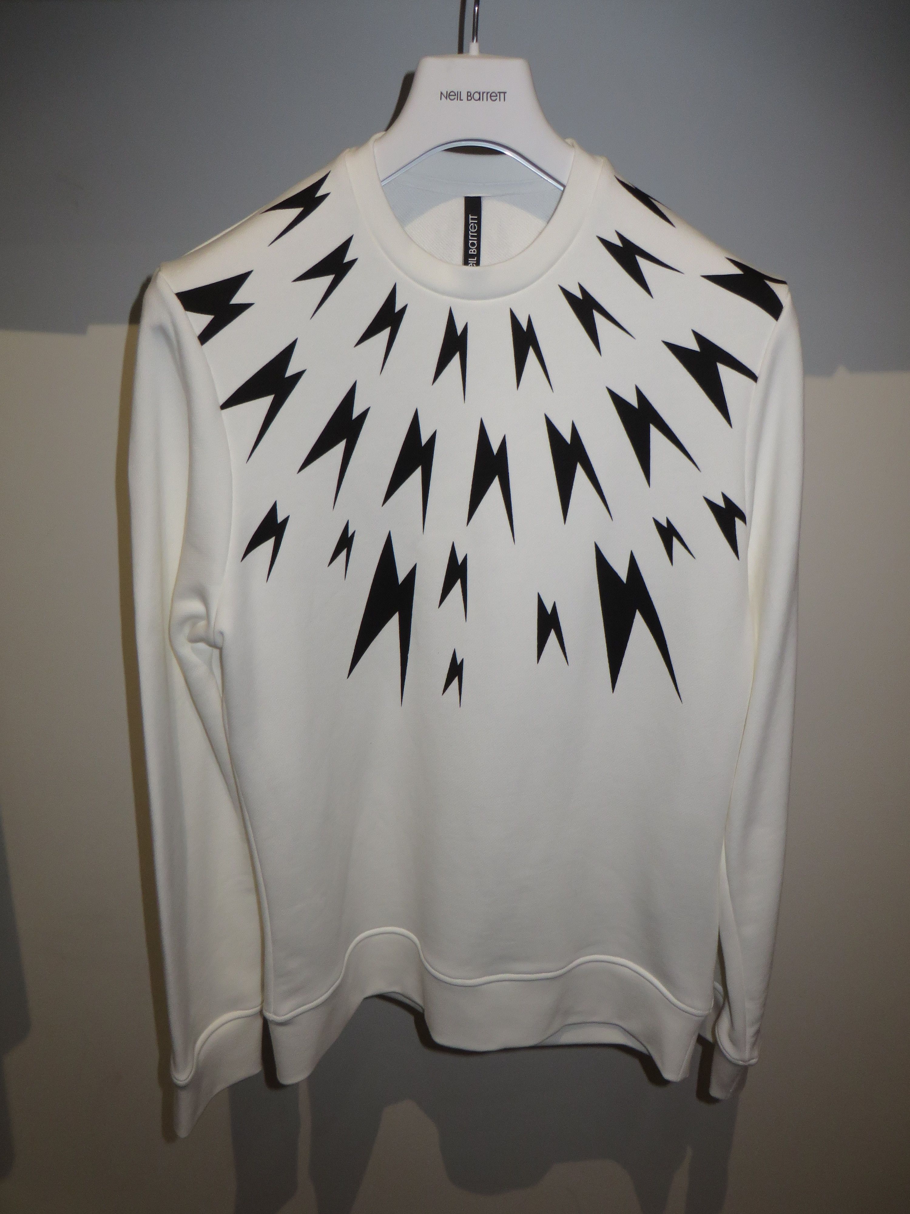 Meteorites lightning print sweatshirt