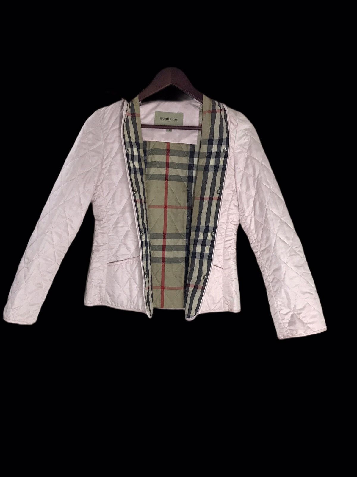 Burberry Burberry London Nova Check Quilted Button Jacket For Womens Size XS / US 0-2 / IT 36-38 - 2 Thumbnail