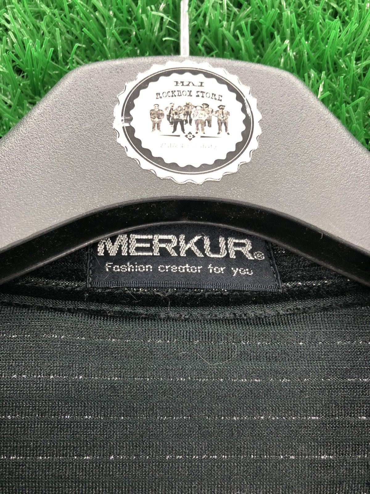 Japanese Brand Vintage 80's Velvet Striped Polo Shirts by Merkur Size US XL / EU 56 / 4 - 10 Thumbnail
