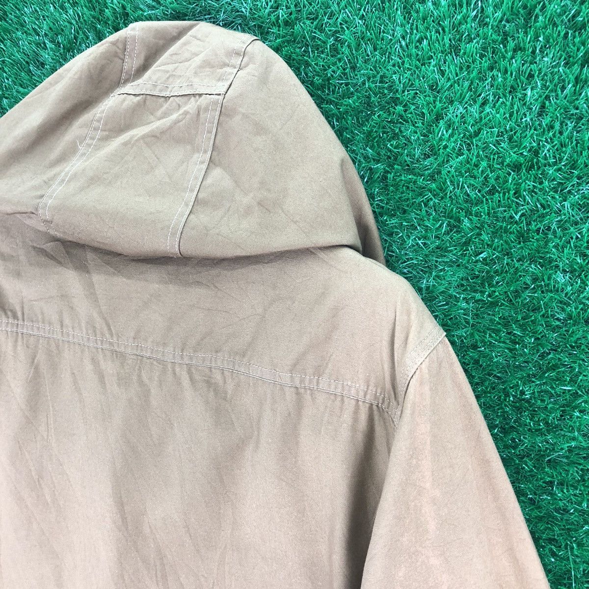 Japanese Brand Bomber Style Jacket Hoodie Mustard Brown by ILLS Size US L / EU 52-54 / 3 - 5 Thumbnail