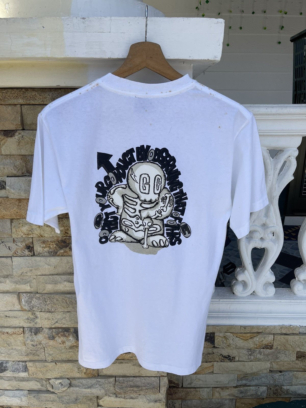 JNCO Last Drop🔥Rare🔥Candy Stripper Skates T Shirt Size US S / EU 44-46 / 1 - 3 Thumbnail
